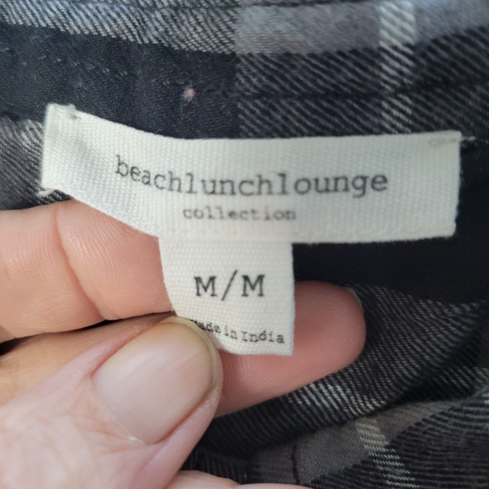 & Other Stories Beach Lunch Lounge Black & White Babydoll Dress M Flannel Size M / US 6-8 / IT 42-44 - 4 Thumbnail