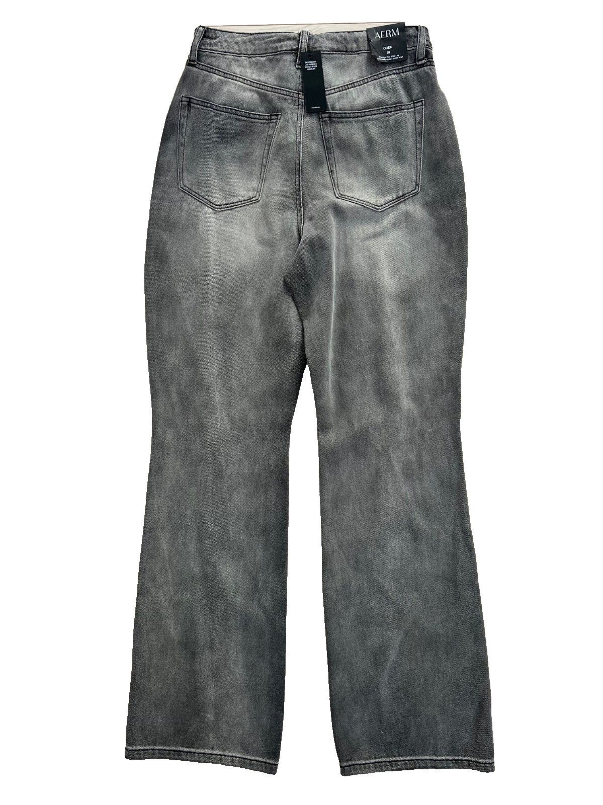 Other AFRM Oden High Rise Wide Leg Jeans Shadow Grey Wash ( 28 ) Size 28" / US 6 / IT 42 - 4 Thumbnail