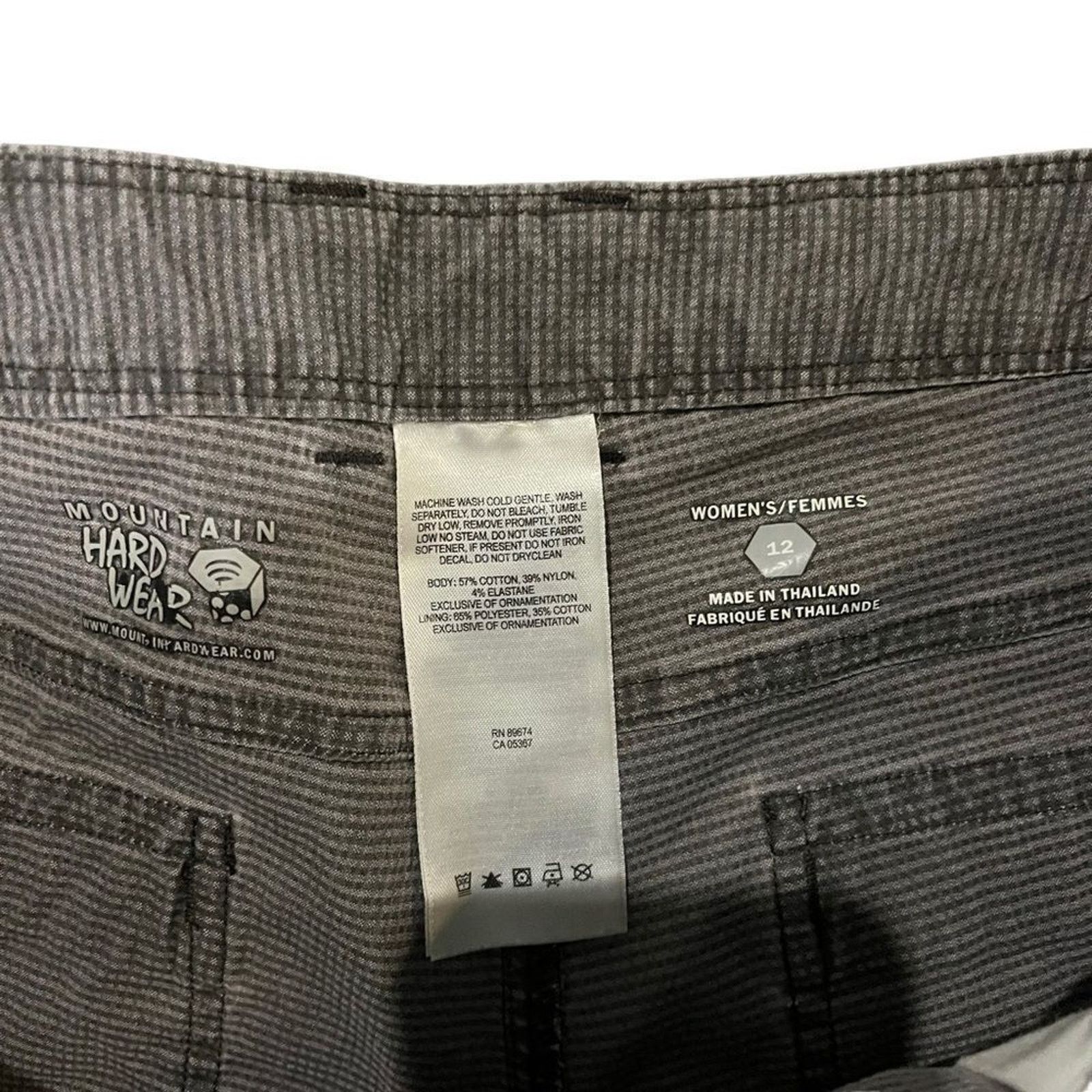Mountain Hardwear Mountain Hardwear Shorts Womens Size 12 Gray Twill Size 34" / US 12 / IT 48 - 3 Thumbnail