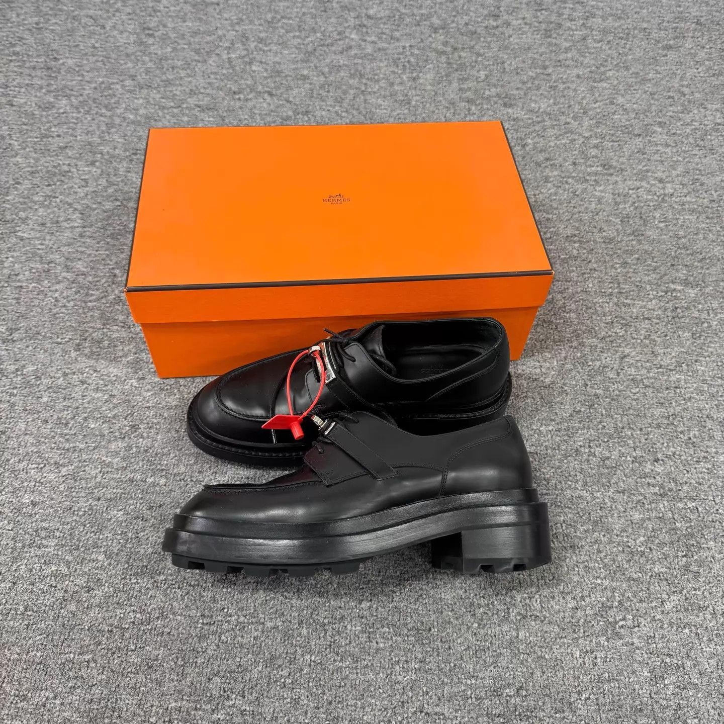Hermes Hermes Kelly Silver Buckle Platform Loafer 39.5 Size US 9 / IT 39 - 4 Thumbnail