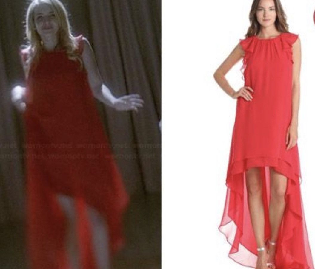 bcbgmaxazria american horror story ahs dress maxi red