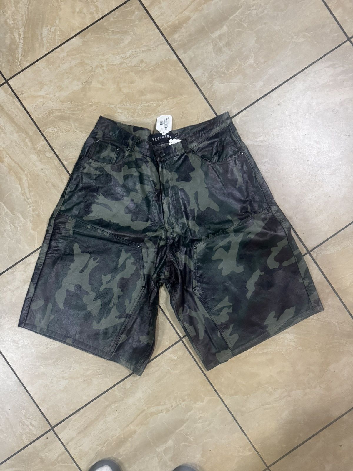 GV Gallery Raspberry Hills Barrack Leather Shorts