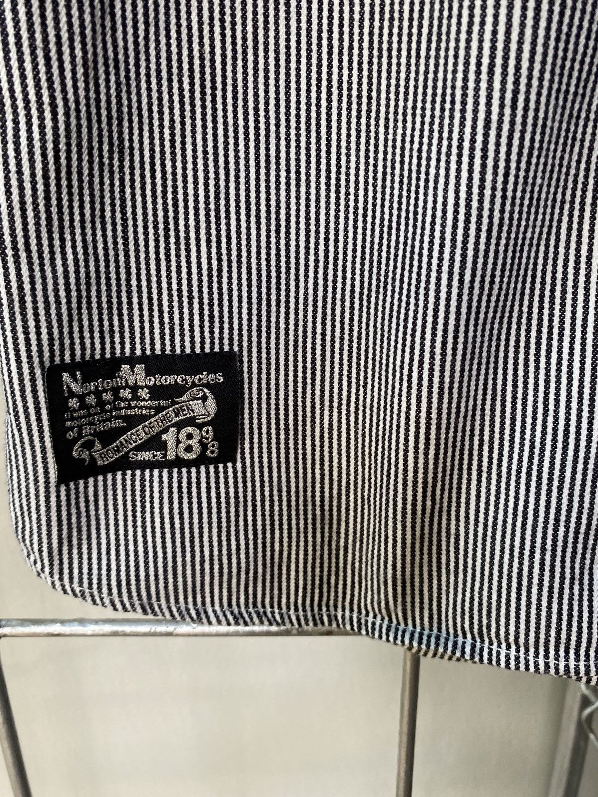 Norton Norton stripped embroidery shirt Size US M / EU 48-50 / 2 - 9 Thumbnail