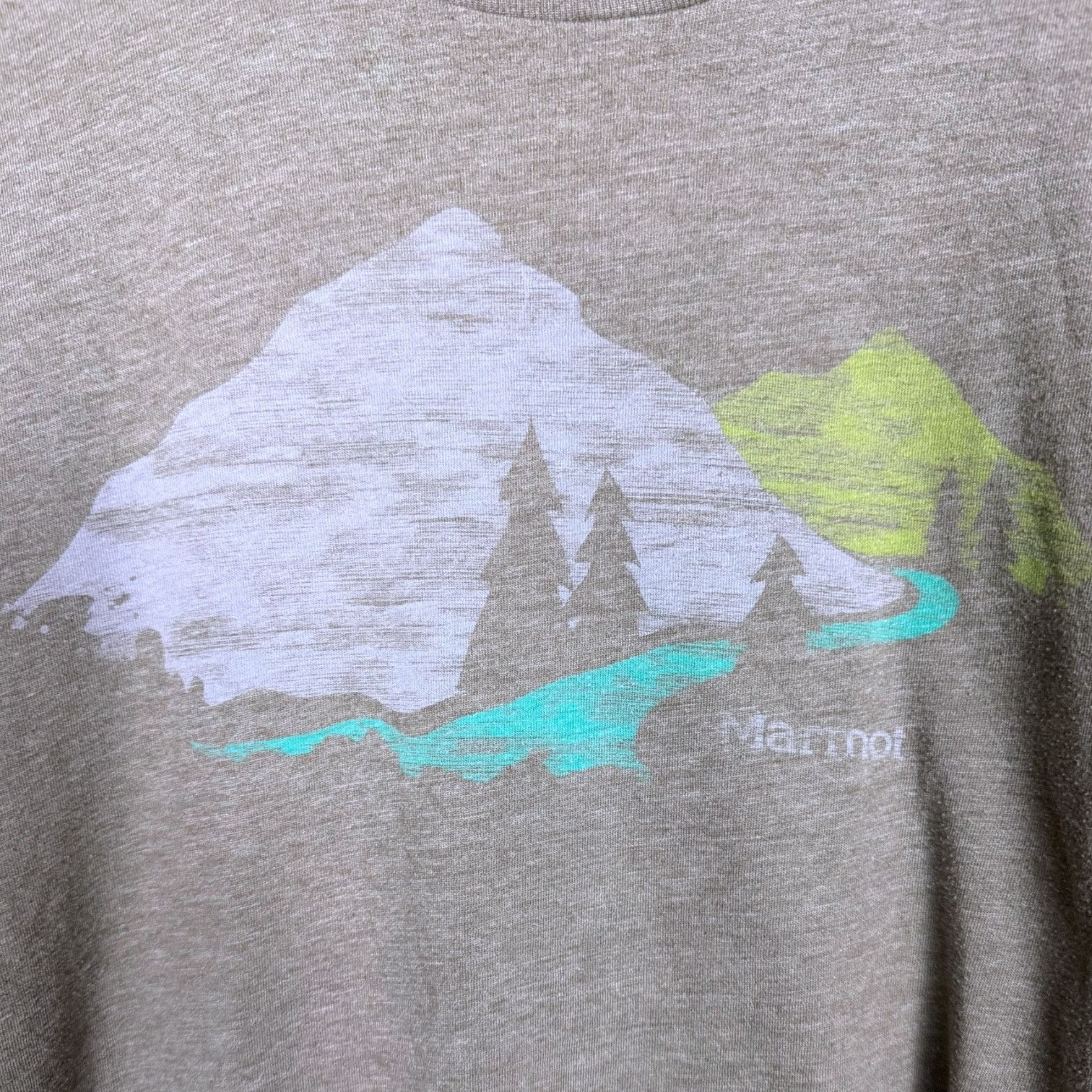Marmot Marmot Mountain Stream Green Graphic T-Shirt - Men's M Size US M / EU 48-50 / 2 - 2 Thumbnail