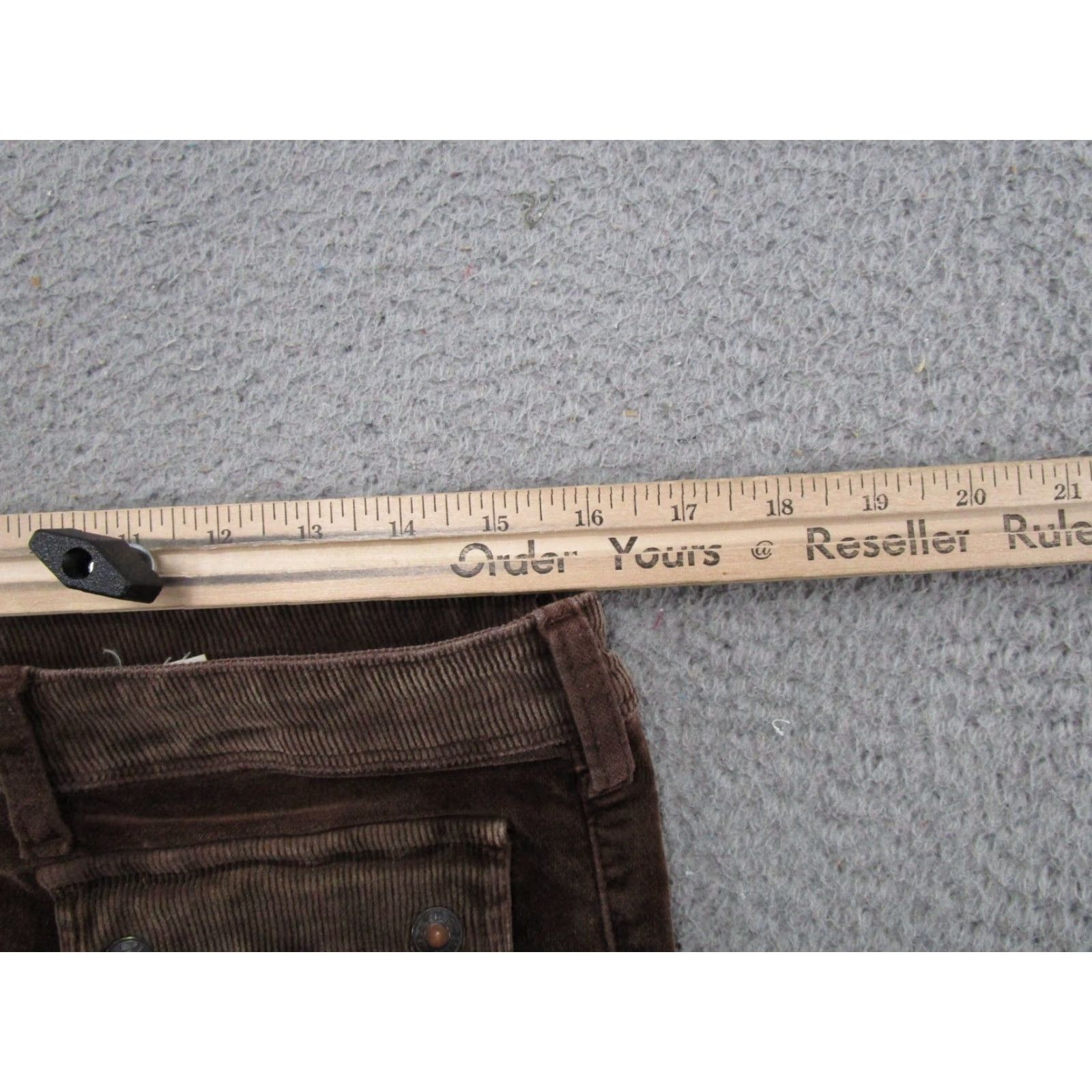 Silver Jeans Co. VINTAGE Silver Jeans Brown Velour Jeans 32x33 90s Cowboy Classic 5-Pocket Bootcut Womens Size 24" / US 00 / IT 34 - 7 Thumbnail