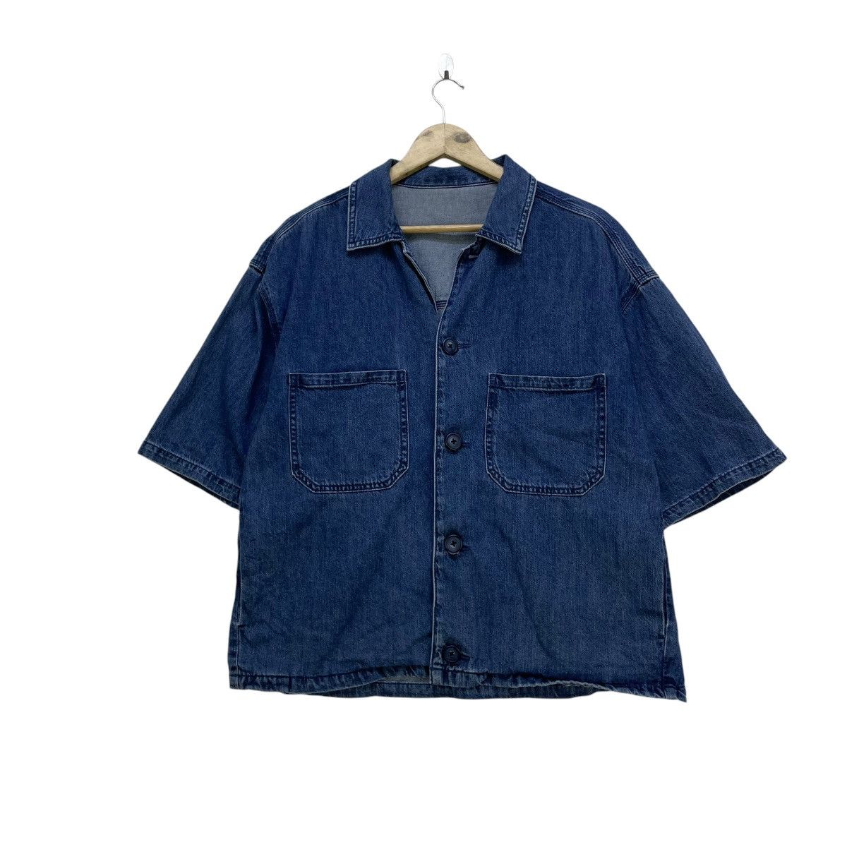 45rpm × Blue Blue Japan × Japanese Brand Vintage Japanese Brand Indigo Denim Jacket Size US M / EU 48-50 / 2 - 1 Thumbnail