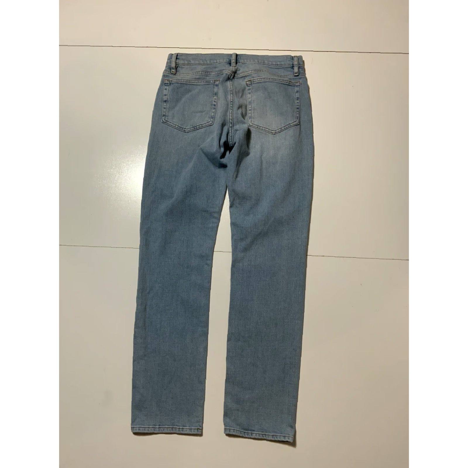 Frame VINTAGE FRAME L’Homme Slim Finn Signature Straight Leg Jeans Men 31 Blue Denim Slimming 33in Inseam Mens Size US 31 - 5 Thumbnail