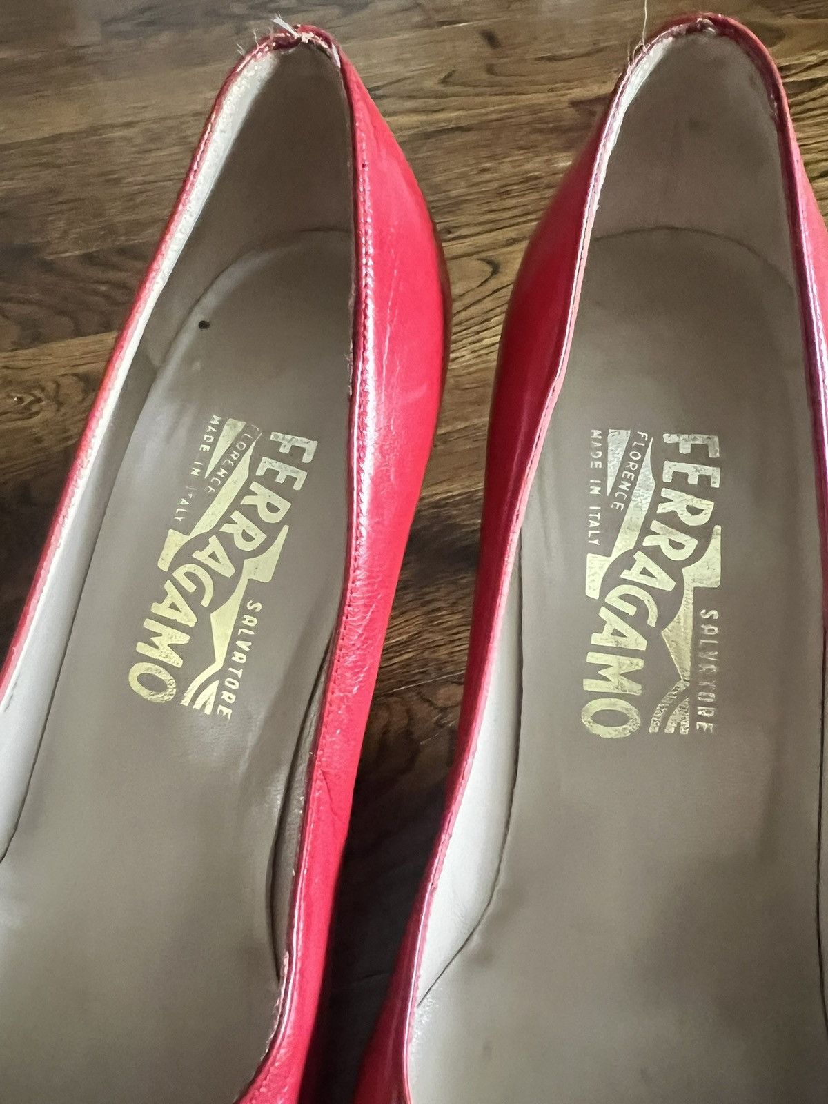 Salvatore Ferragamo Vintage Salvatore Ferragamo Red Pumps Shoes 8 Size US 8 / IT 38 - 2 Thumbnail