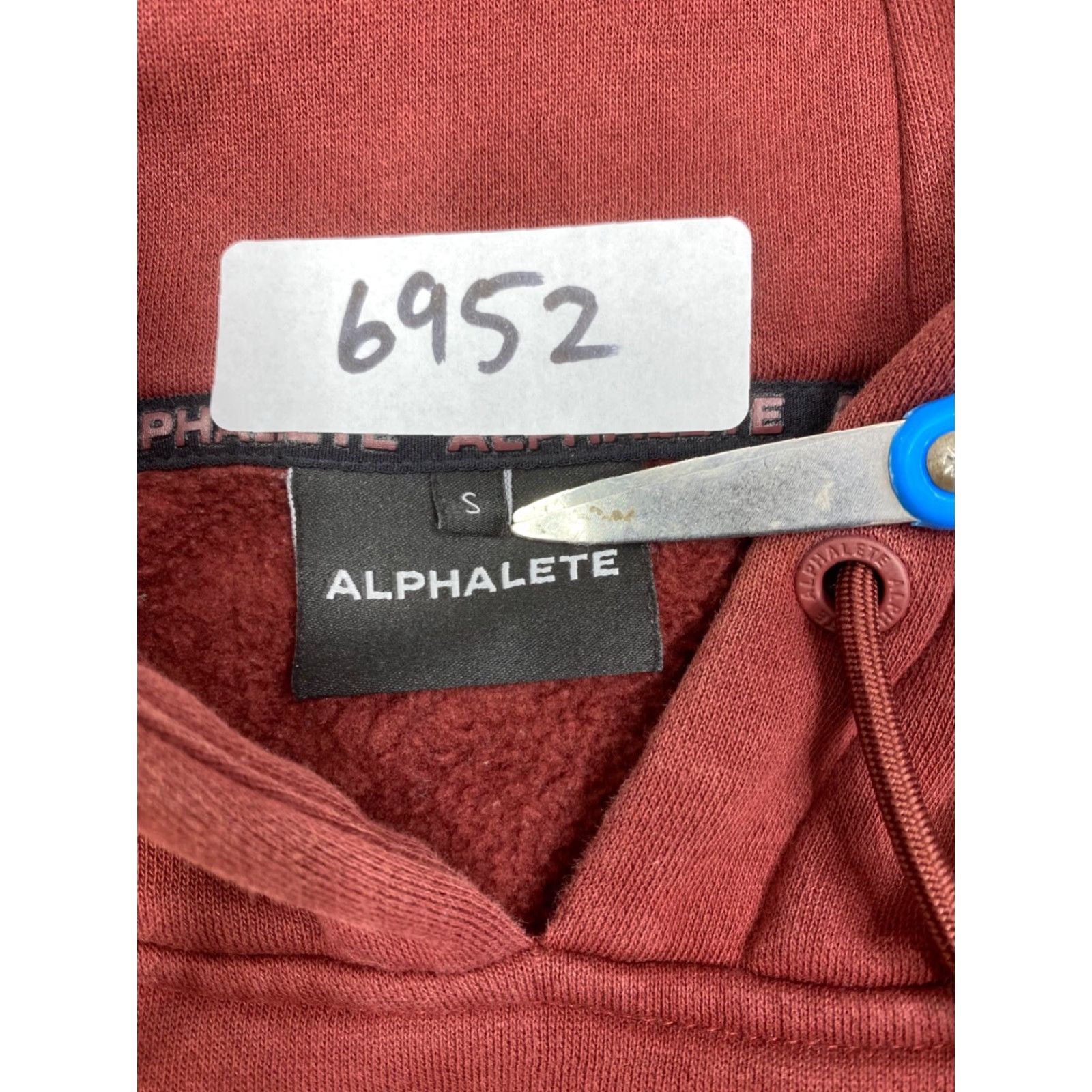 Vintage ALPHALETE Womens Hoodie Pullover S Red Maroon Casual Activewear Gym Training - 6952 Ladies Sweatshirt Clothing Size S / US 4 / IT 40 - 3 Thumbnail