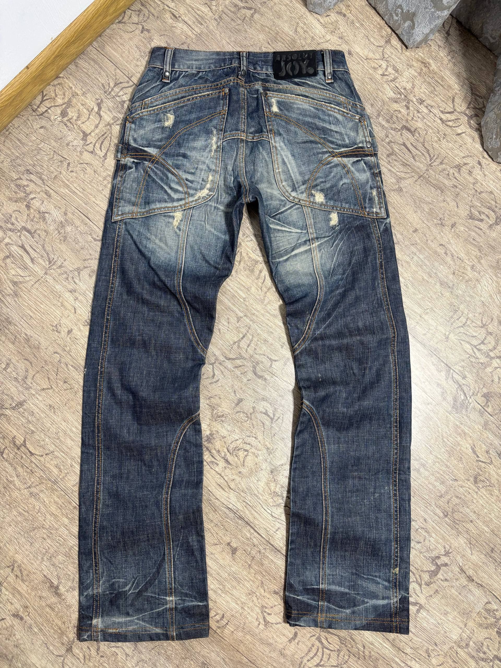 Absolut Joy Absolut Joy Fade Distressed Damage Jeans Sz 28 Size US 28 / EU 44 - 13 Thumbnail