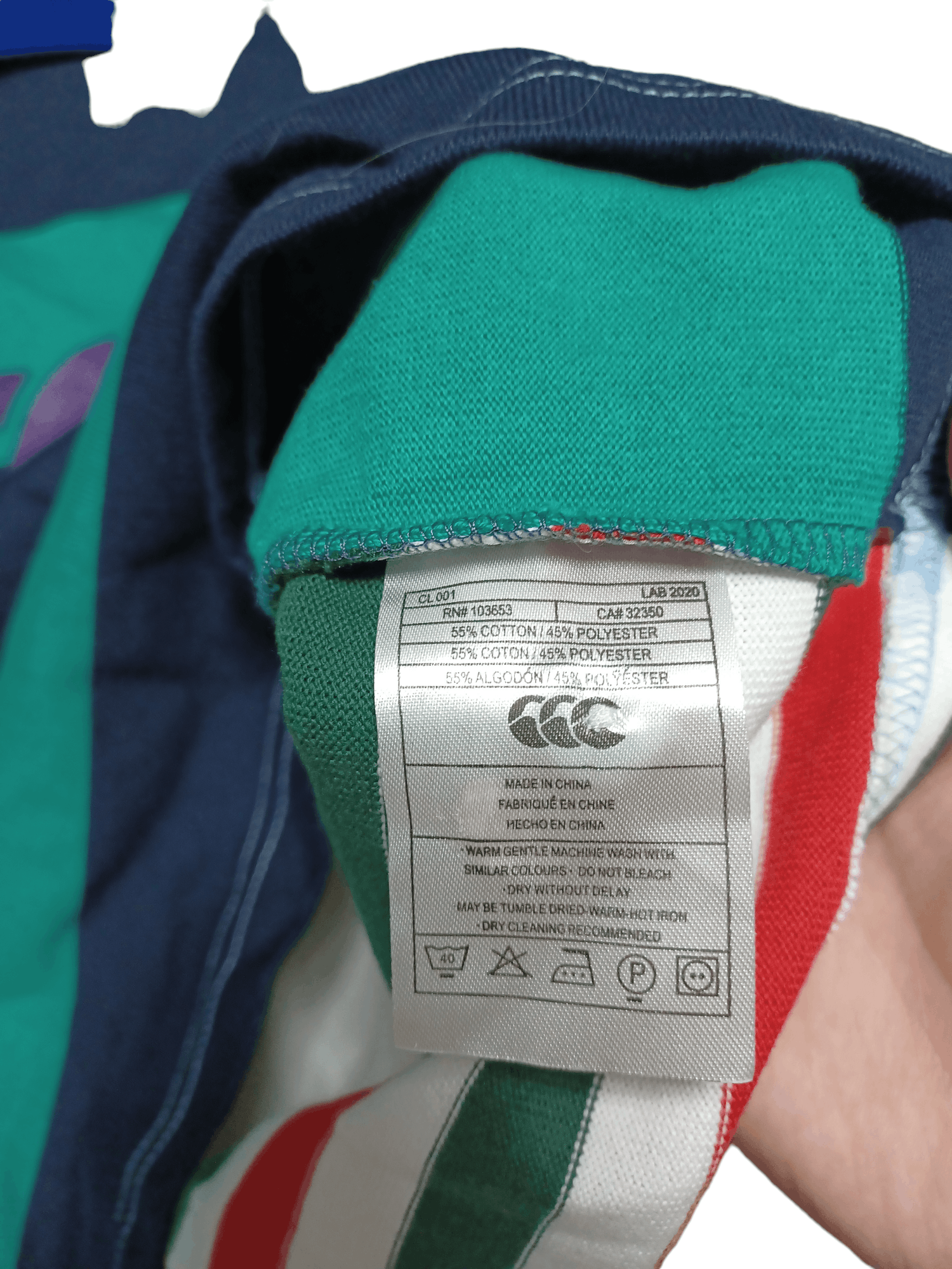 Canterbury of New Zealand FANTASTIC FIRE CANTERBURY BIGLOGO RUGBY POLO SHIRT Size US M / EU 48-50 / 2 - 5 Thumbnail