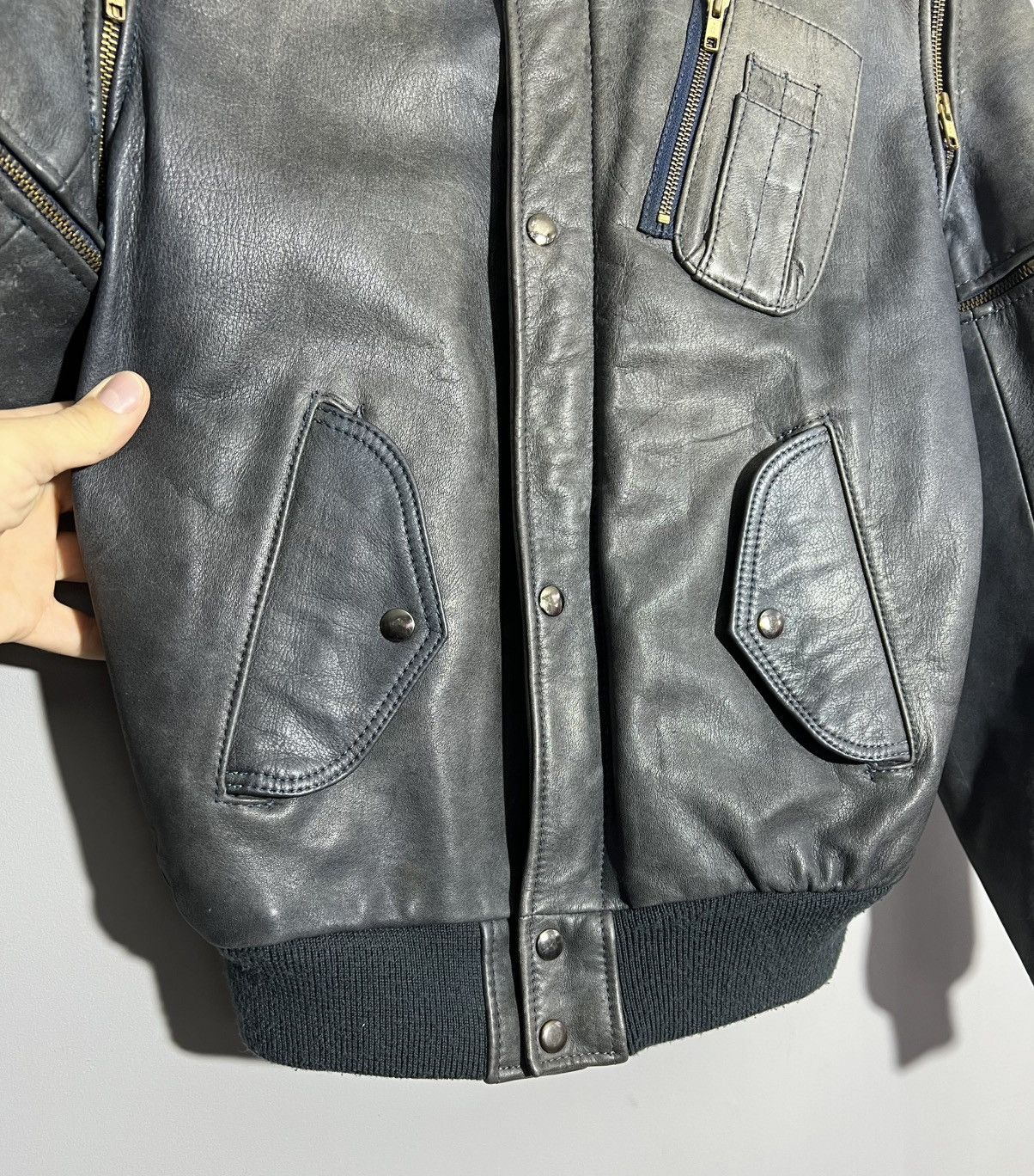 Hein Gericke × Vintage Vintage 90s Hein Gericke Leather Biker Zipper Racing Jacket Size US M / EU 48-50 / 2 - 5 Thumbnail