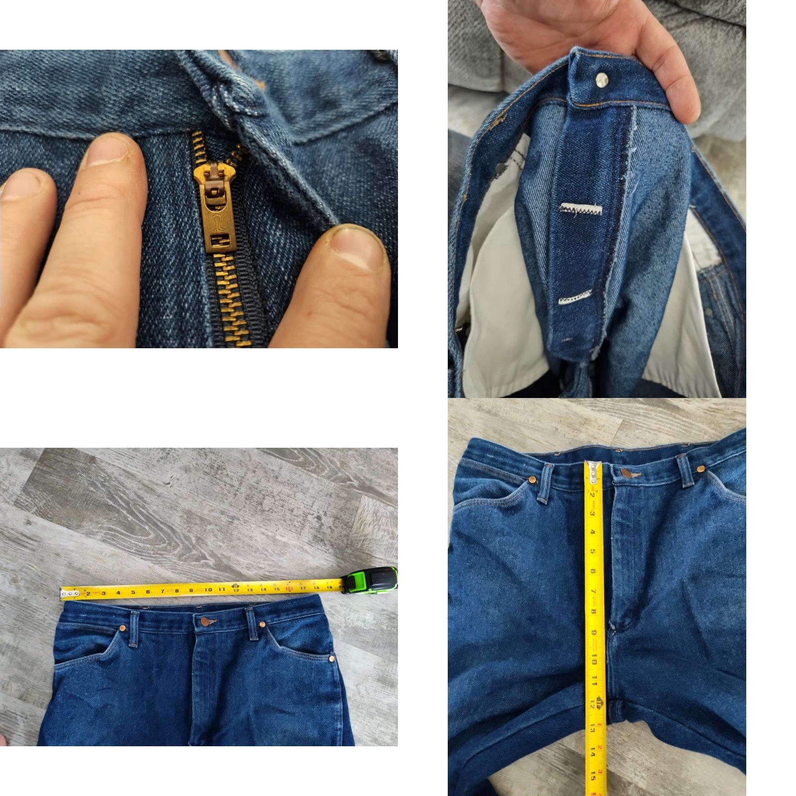 Wrangler VINTAGE Wrangler Men's Jeans 36x31 Dark Blue Cowboy Cut 90s Western Mid Rise Straight Fit Made in USA Size US 36 / EU 52 - 8 Thumbnail