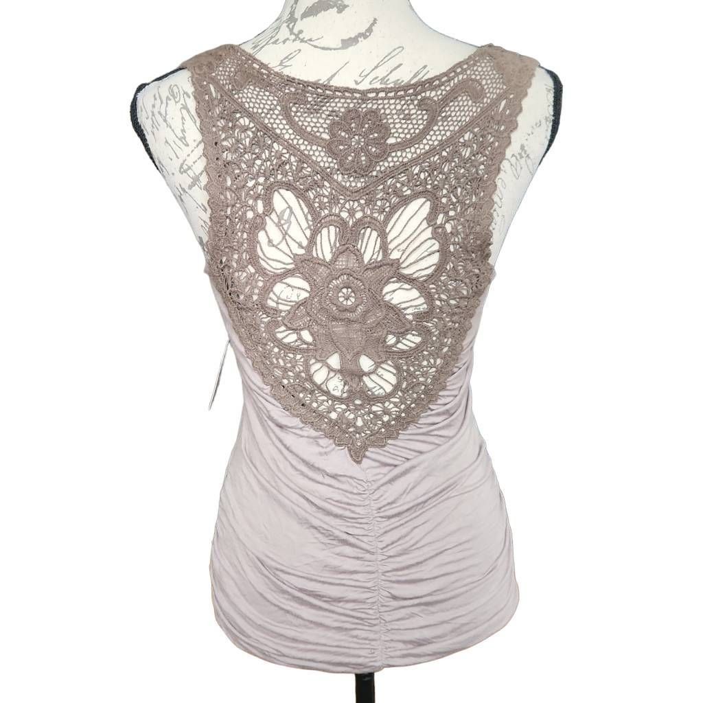 Forever 21 Forever 21 Women's Size Medium Cocoa Brown Crochet Back Ruch Size M / US 6-8 / IT 42-44 - 6 Thumbnail