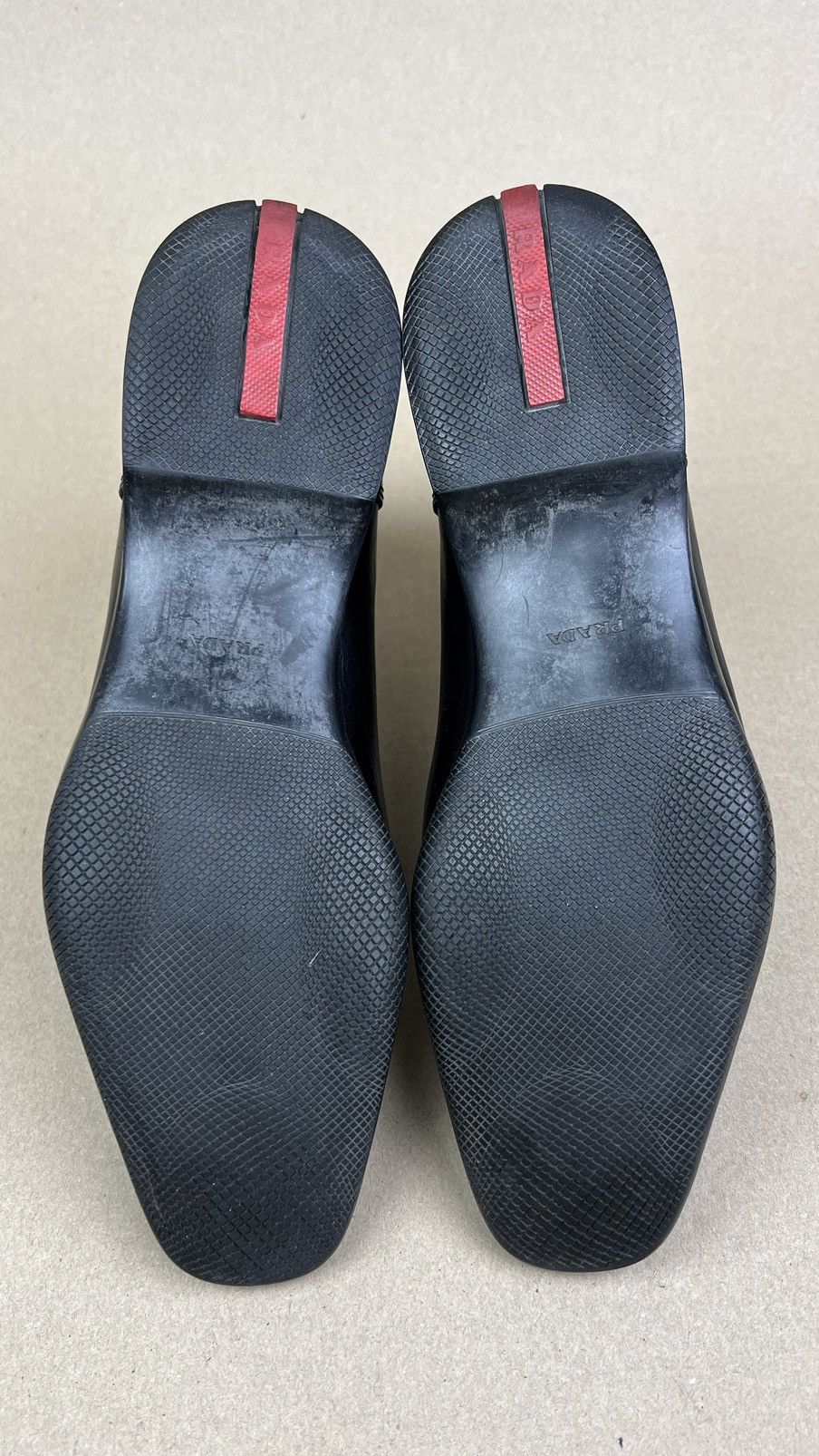 Prada PRADA Boots Chelsea Leather Shoes Red Tab Black Men's Size US 7 / EU 40 - 11 Thumbnail