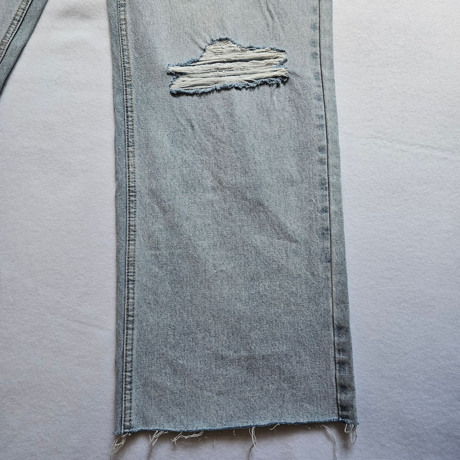 RVCA RVCA Coco Denim Jeans Light Wash Relaxed Fit Ripped Jeans 28 Size 28" / US 6 / IT 42 - 15 Thumbnail