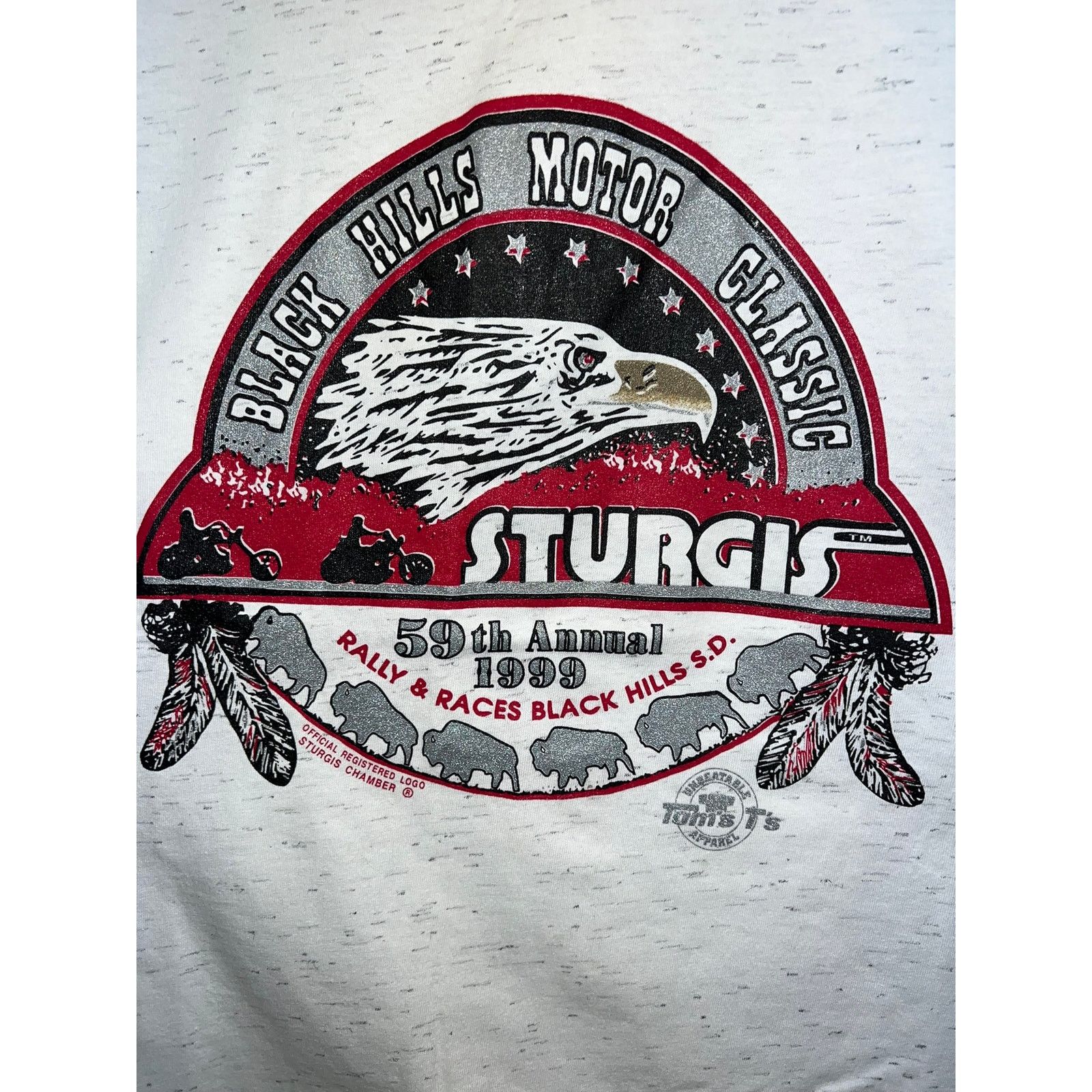 Vintage Vintage Sturgis 1999 Shirt 59th Black Hills Biker Tee 90s Size US XXL / EU 58 / 5 - 2 Thumbnail