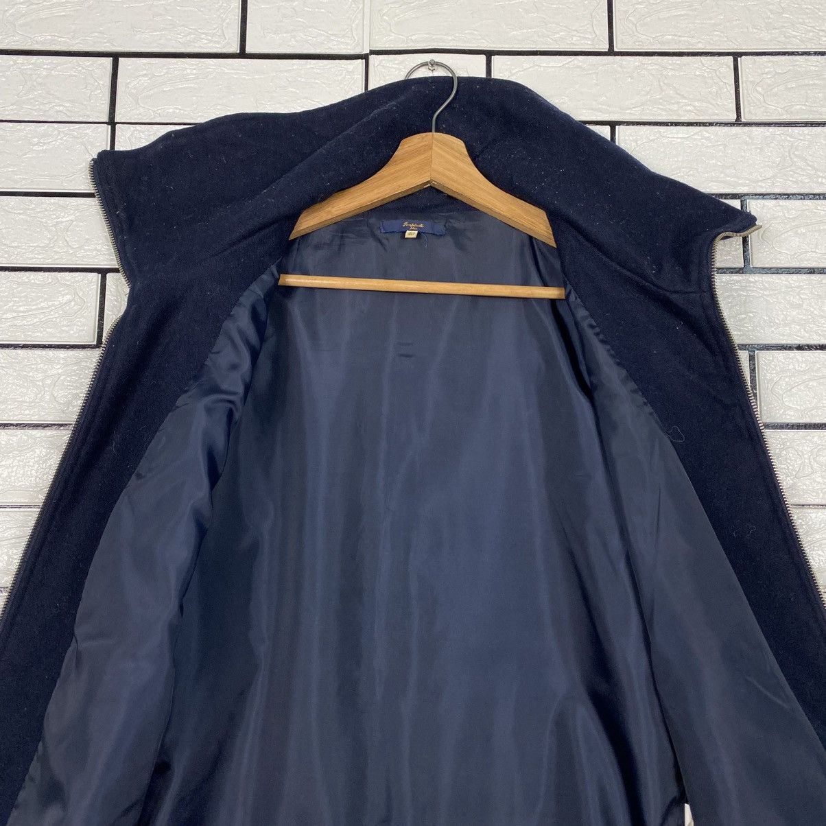 Japanese Brand 📌Vintage Indigo Bomber Wool Jacket Simplicate Issey Miyake Size US M / EU 48-50 / 2 - 15 Thumbnail