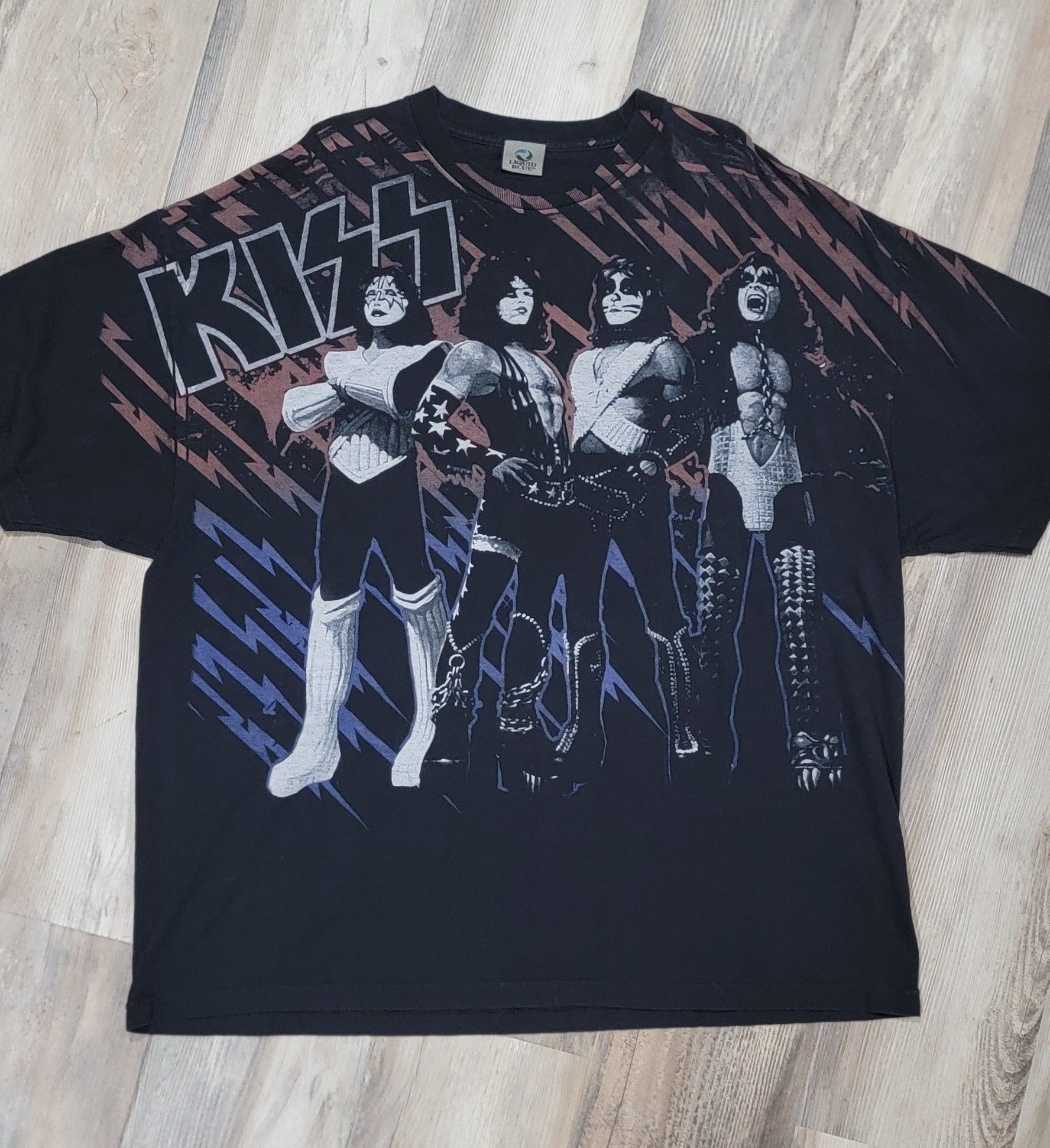 Liquid Blue Kiss Liquid Blue Love Gun Shirt AOP Front Print Size XXXL Size US XXL / EU 58 / 5 - 1 Thumbnail