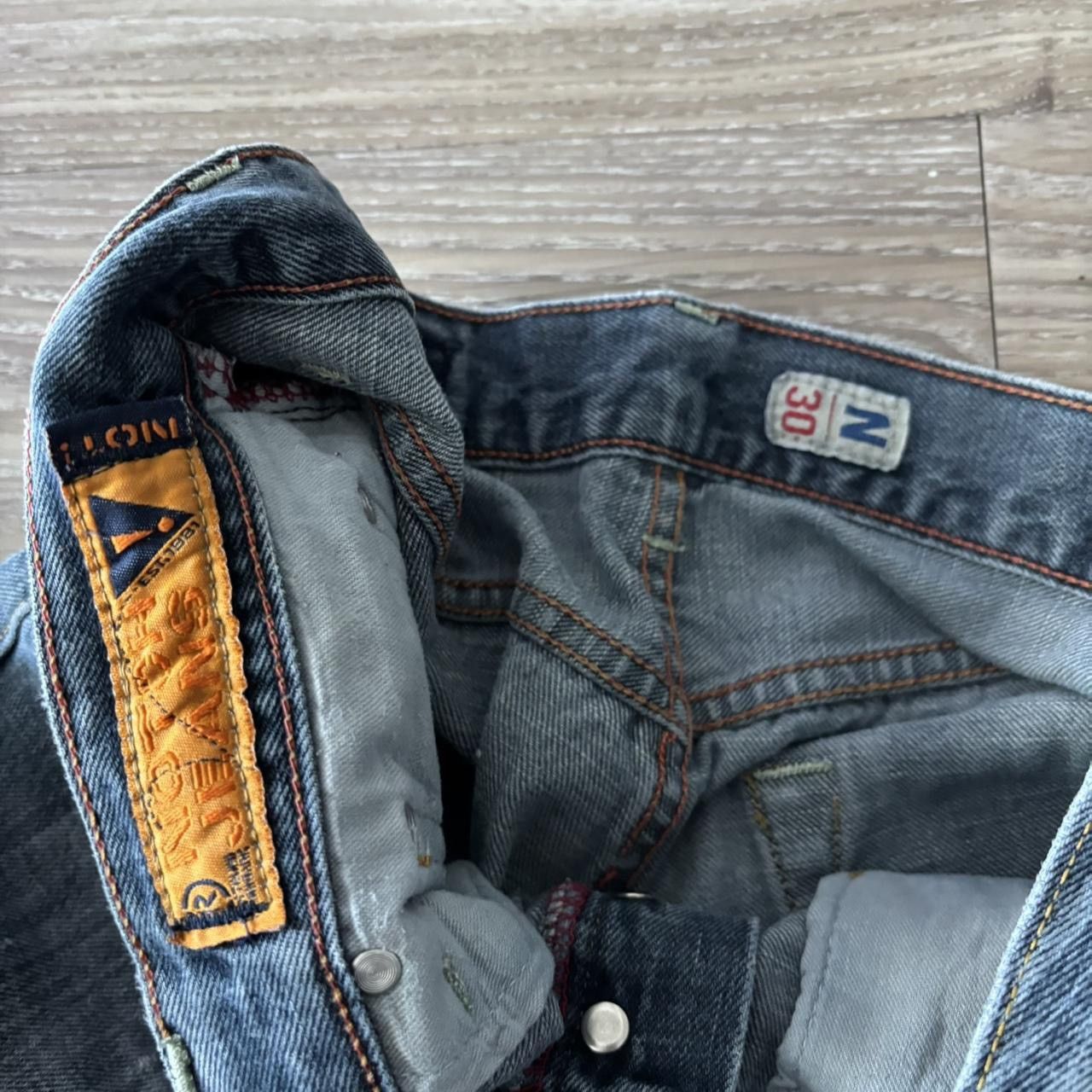 Vintage Crazy Vintage Y2K/2000s Grunge Faded Dark Wash Denim Jeans! 29x30 Size US 29 - 8 Thumbnail