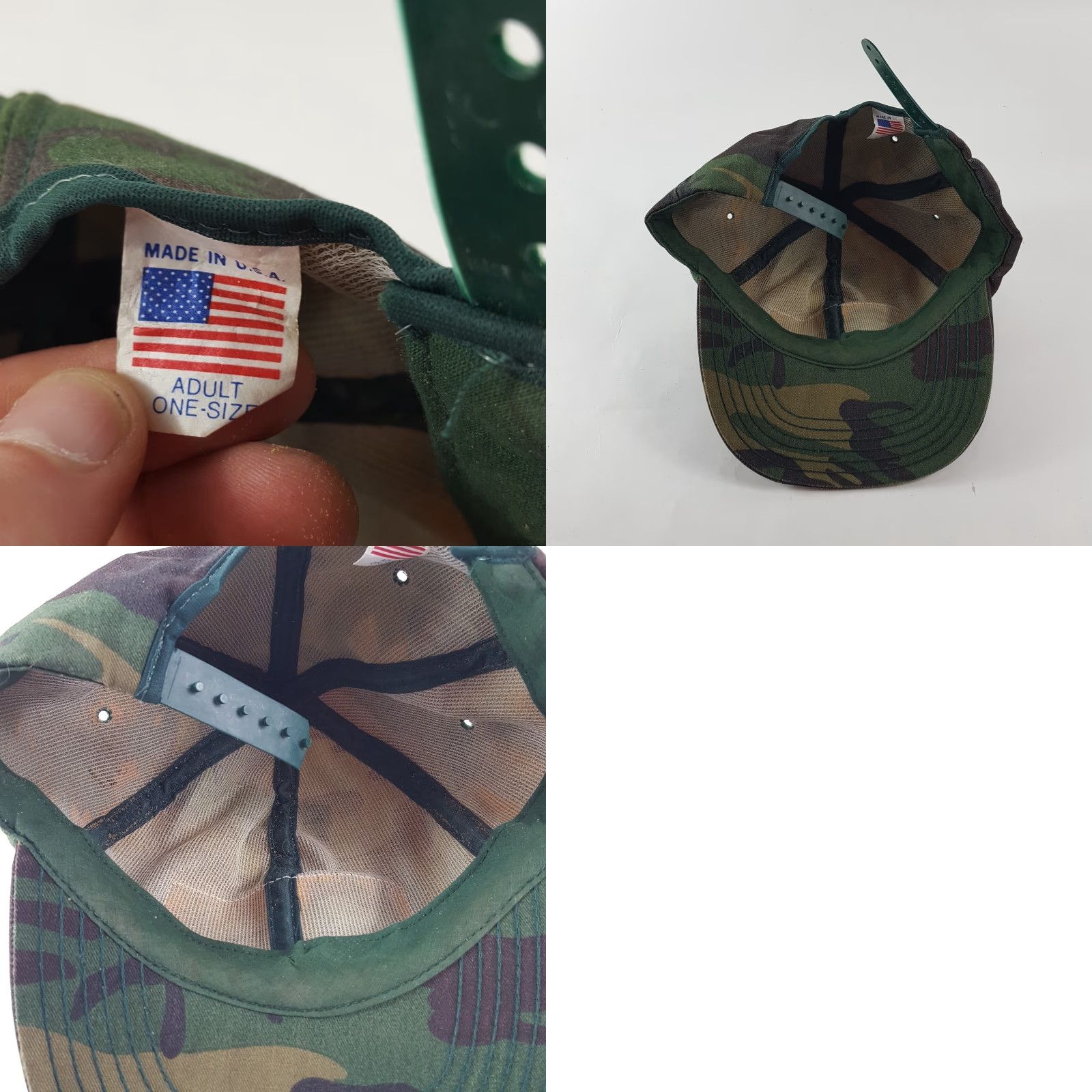 Vintage VINTAGE Levi Garrett Camo Snapback Hat | Adjustable One Size | Green | 80s 90s USA Outdoors Mens Size ONE SIZE - 8 Thumbnail