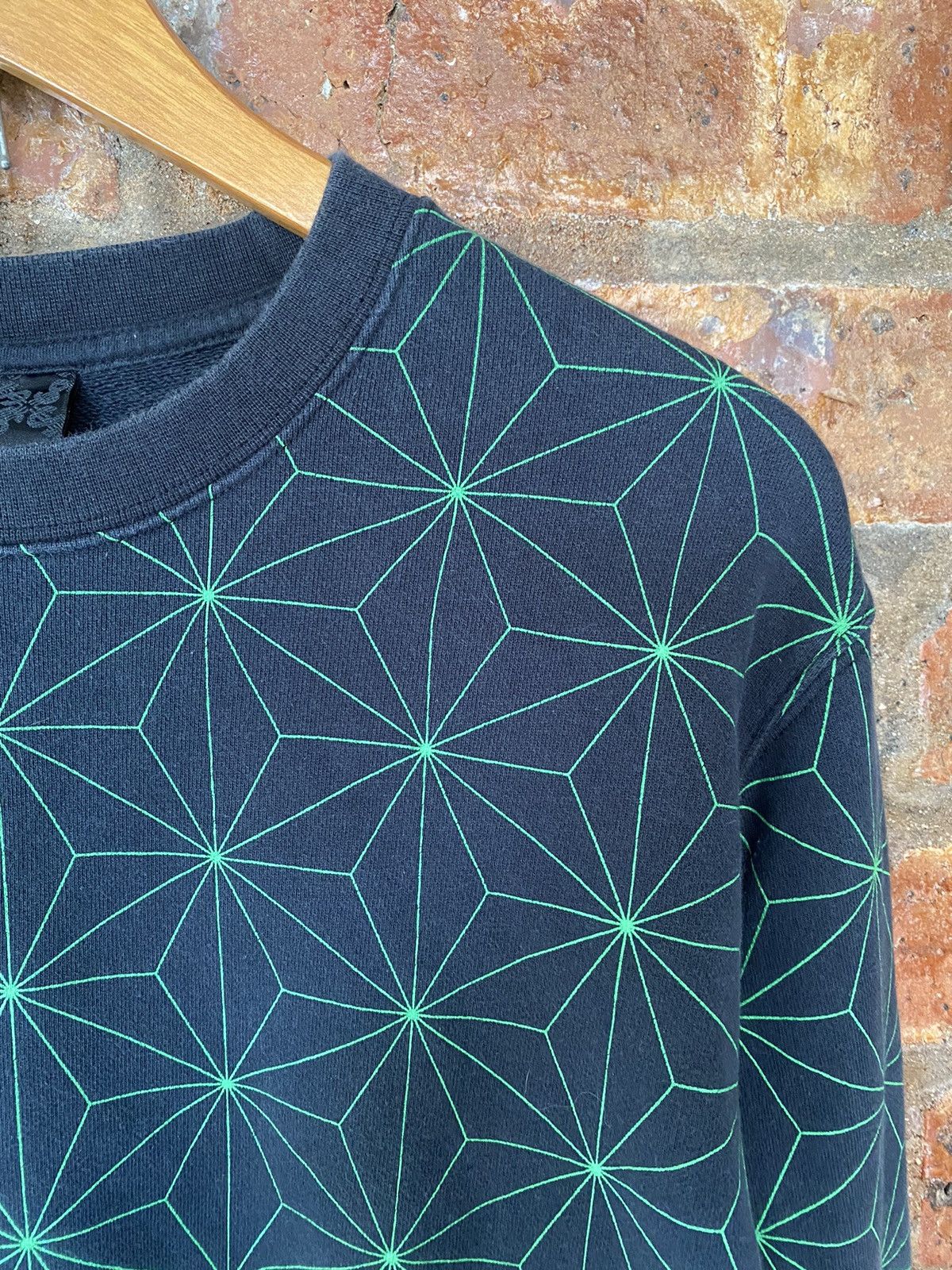 Swagger 2008 Swagger psychedelic illustration green sweatshirt Size US L / EU 52-54 / 3 - 5 Thumbnail
