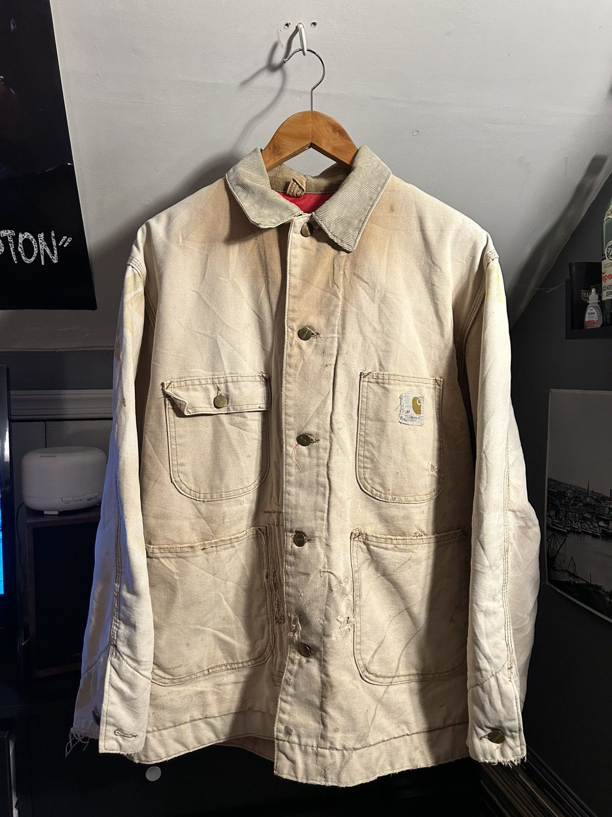 Carhartt Vintage 80’s Carhartt Sun-faded chore coat Size US L / EU 52-54 / 3 - 1 Thumbnail