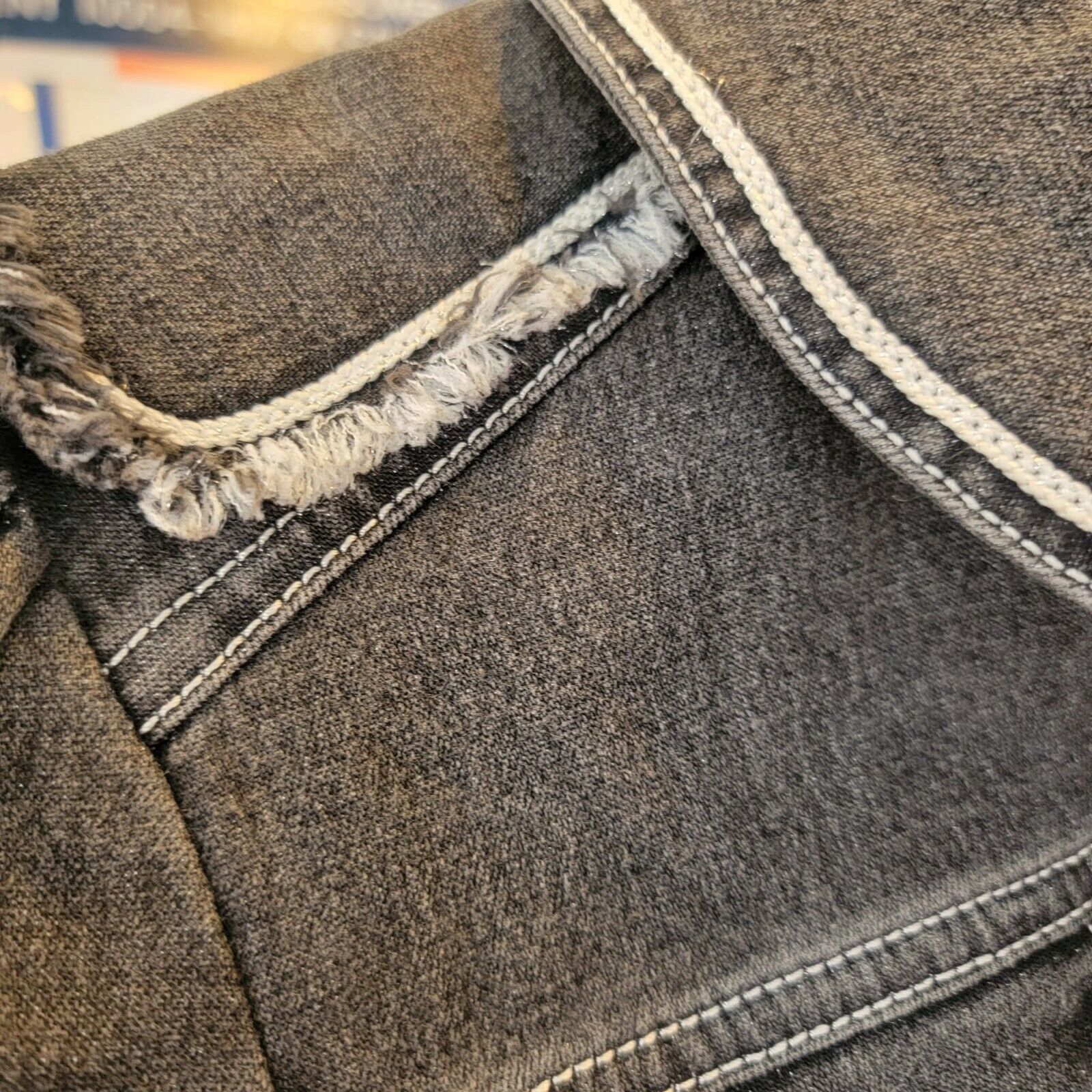 Other Size M Women's Black boho Denim fitted Jacket 4 pockets bead Size M / US 6-8 / IT 42-44 - 9 Thumbnail