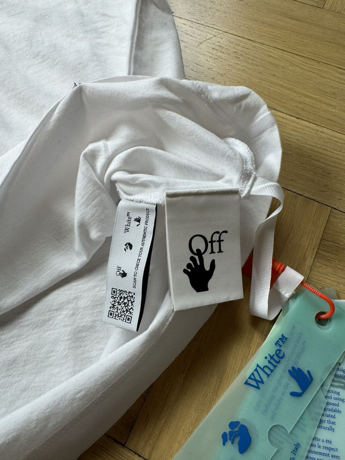 Off-White OFF-WHITE SCRIBBLE DIAG LOGO TEE Size US S / EU 44-46 / 1 - 8 Thumbnail