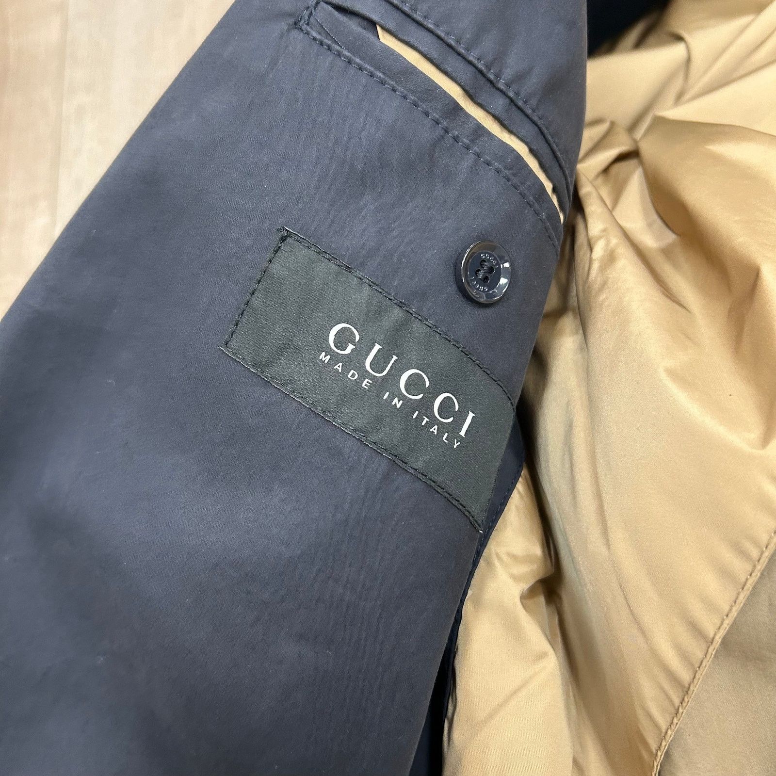 Gucci Gucci Navy Hooded Trench Coat Jacket size 50 B5 Size US M / EU 48-50 / 2 - 7 Thumbnail