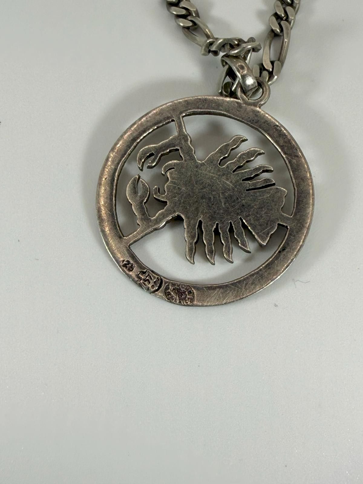 Vintage 90's Zodiac Cancer Diamond Cut Necklace Size ONE SIZE - 3 Thumbnail