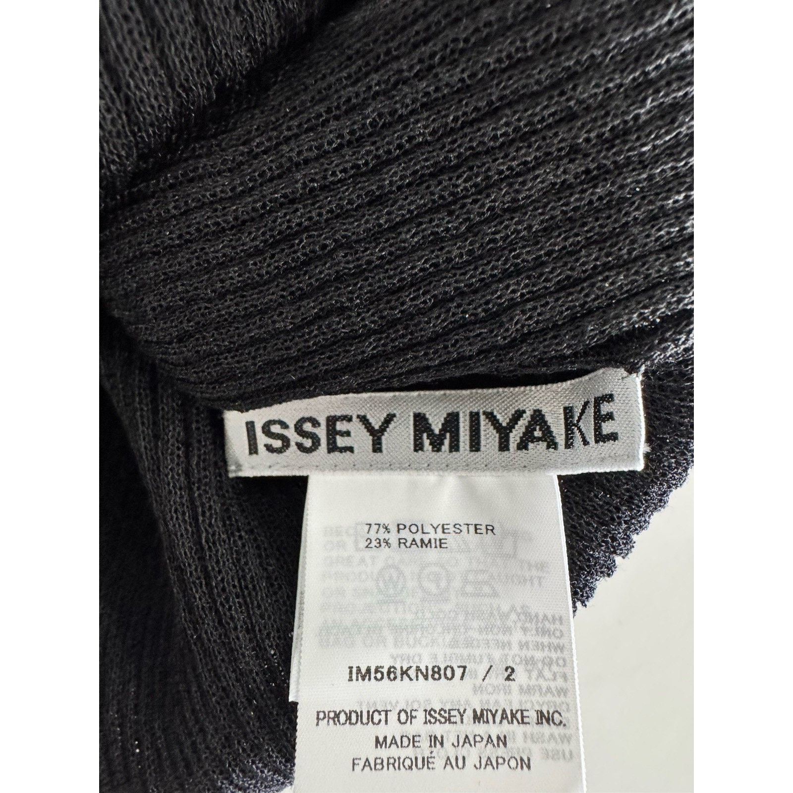 Issey Miyake Issey Miyake Women's Black Spikelet Knit Sweater Size XS / US 0-2 / IT 36-38 - 3 Thumbnail