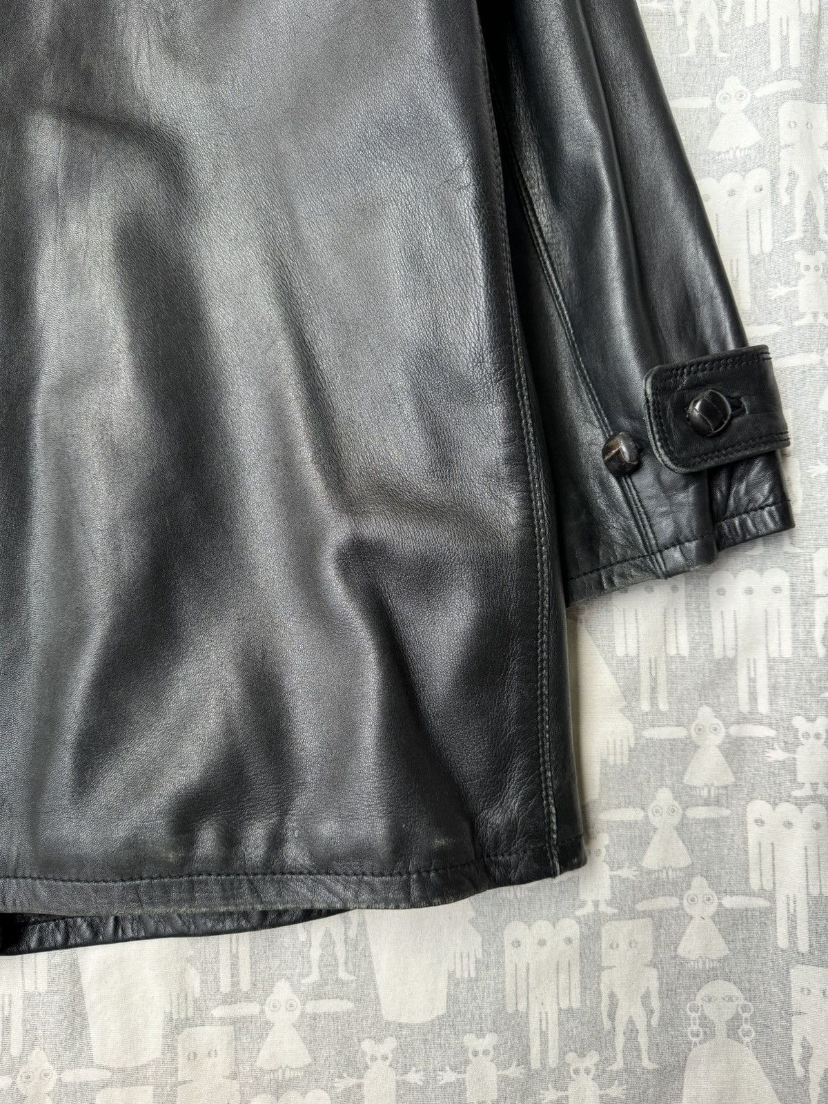 Jil Sander Jil Sander 1980's Double Breasted Leather Caban Jacket Size US S / EU 44-46 / 1 - 8 Thumbnail