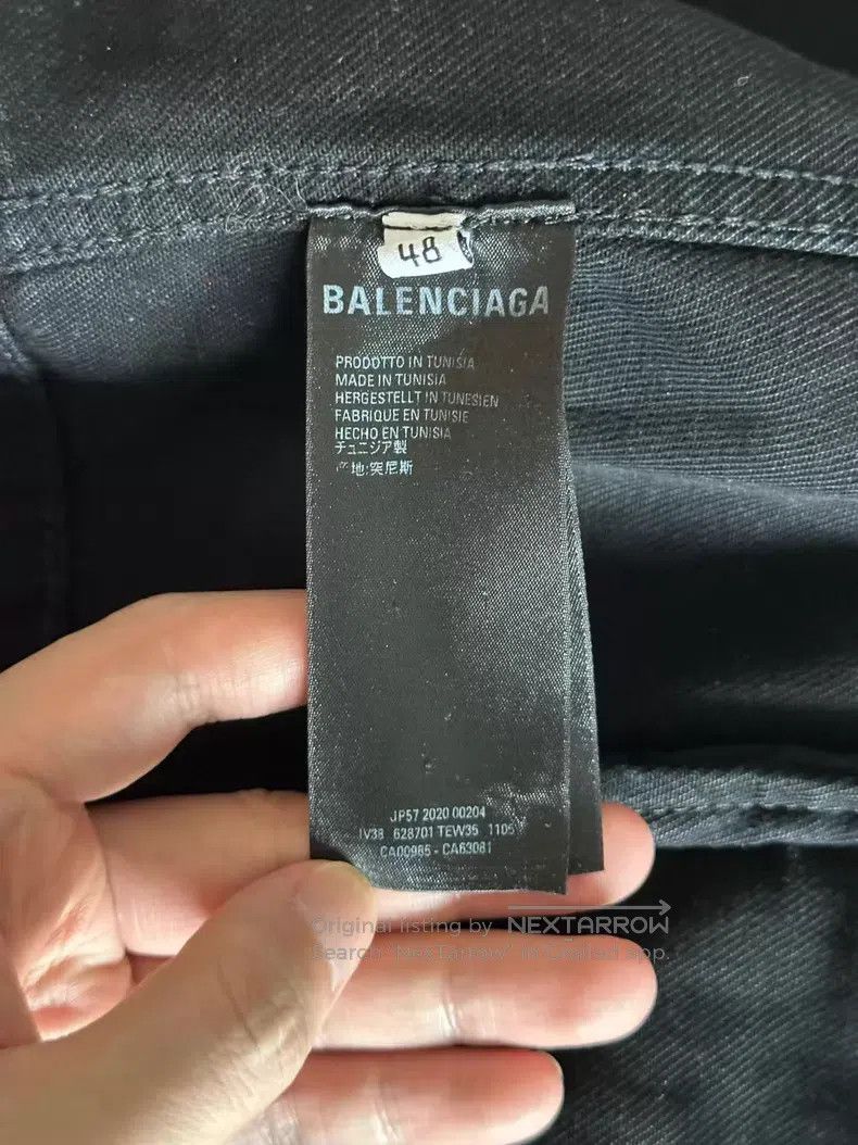 Balenciaga Balenciaga Black Crew Denim Size US M / EU 48-50 / 2 - 4 Thumbnail