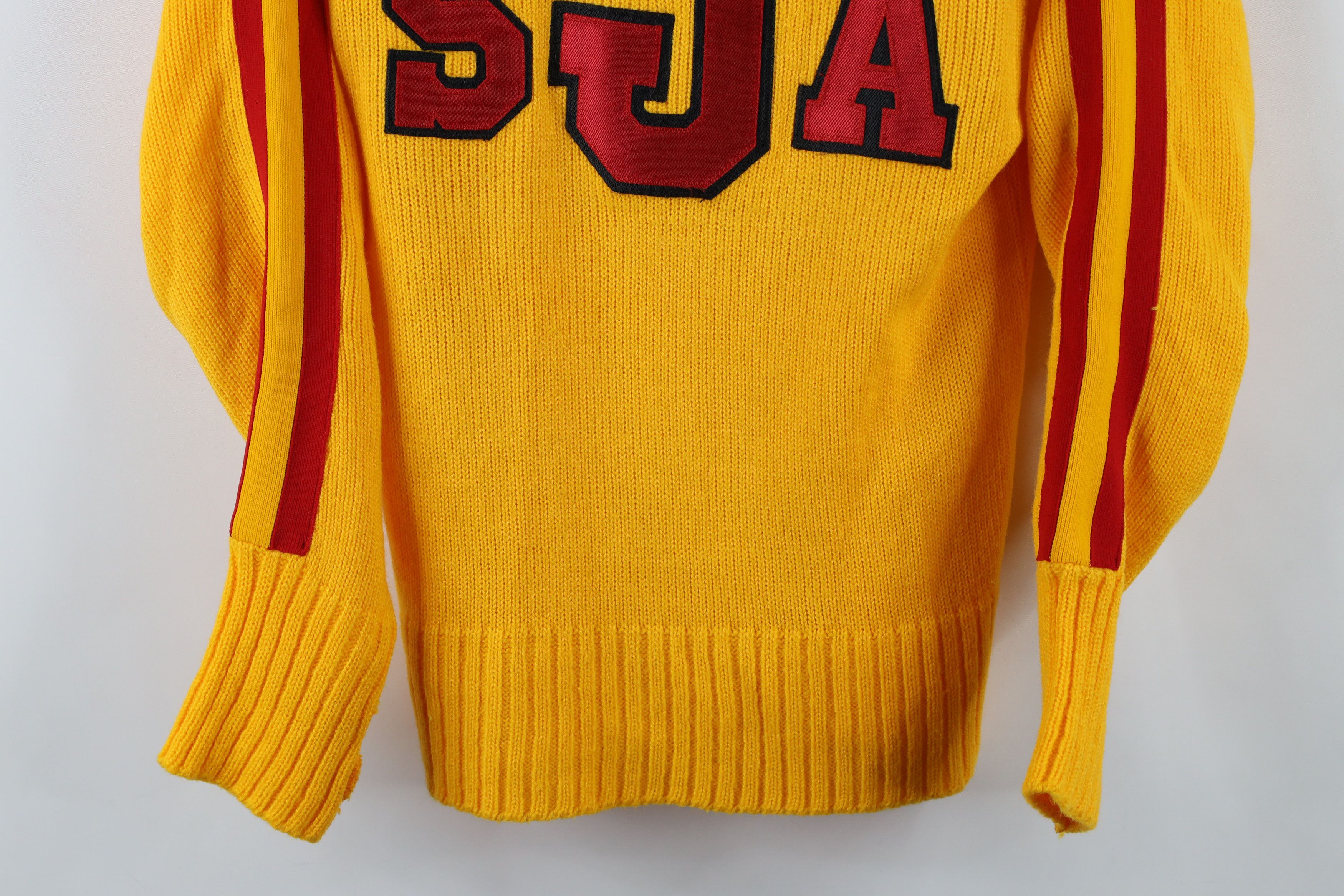 Vintage Vintage 70s Streetwear Knit Cheerleader Varsity Sweater USA Size XS / US 0-2 / IT 36-38 - 3 Thumbnail