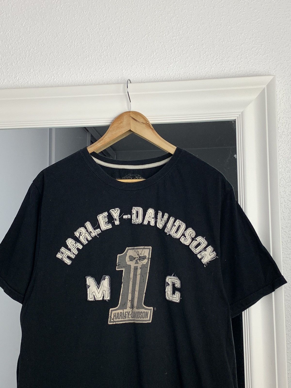 Vintage Vintage HARLEY DAVIDSON Tee 3D Emblem Graphic Size US XL / EU 56 / 4 - 3 Thumbnail