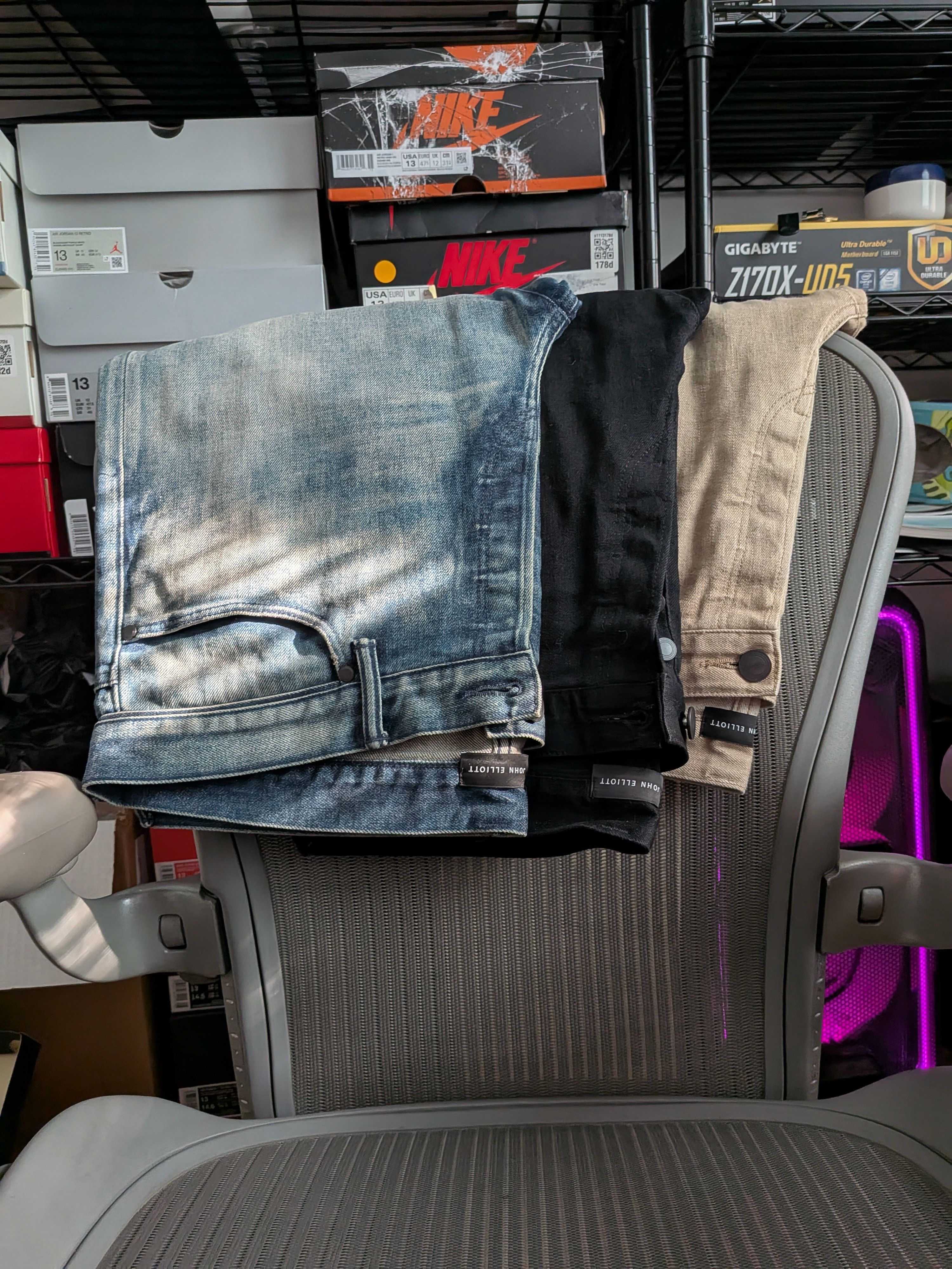 John Elliott The Cast 2 - Japan Denim Bundle Size US 36 / EU 52 - 2 Thumbnail