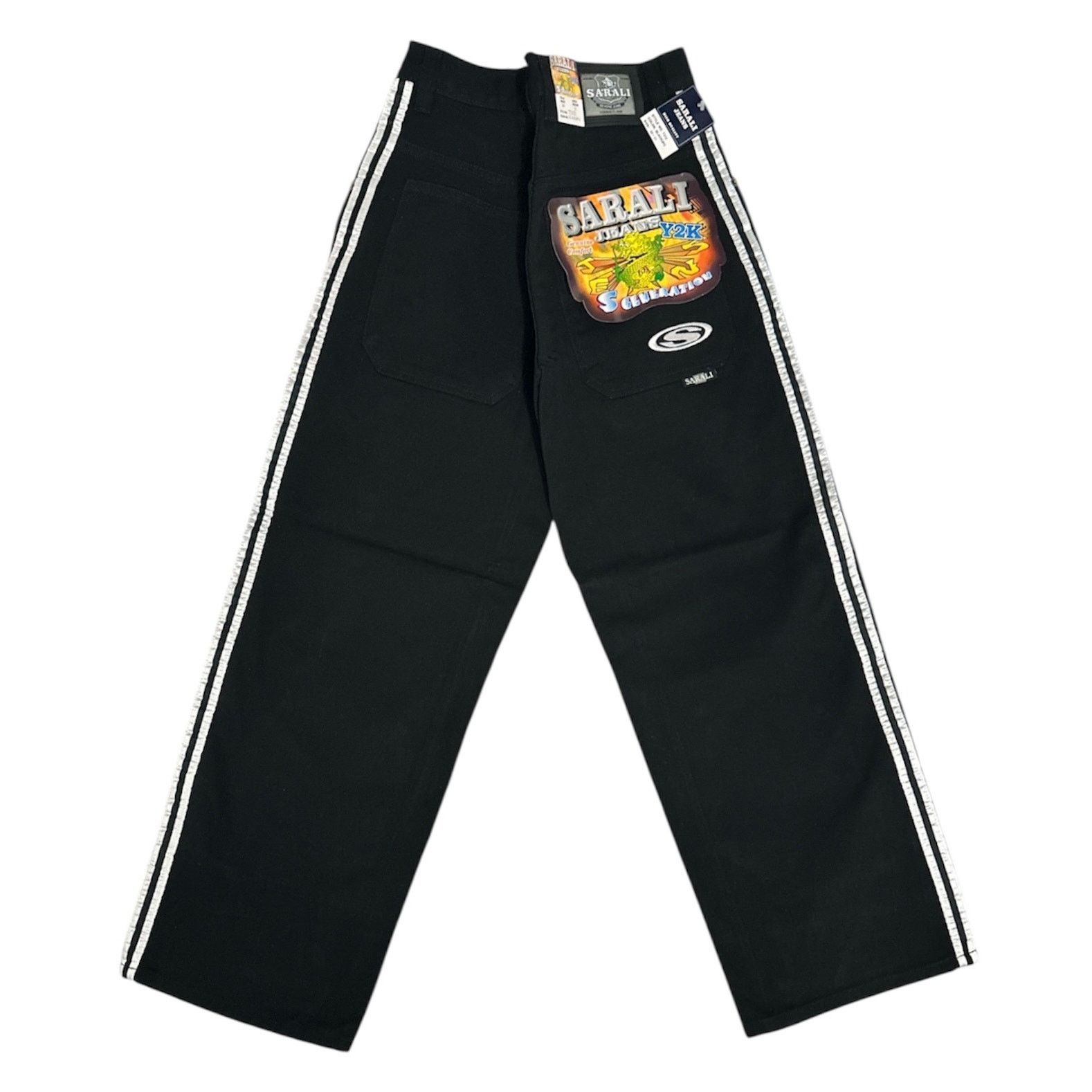 JNCO × Vintage Vintage Sarali Jeans Big S Side Striped Jeans Size US 30 / EU 46 - 1 Thumbnail