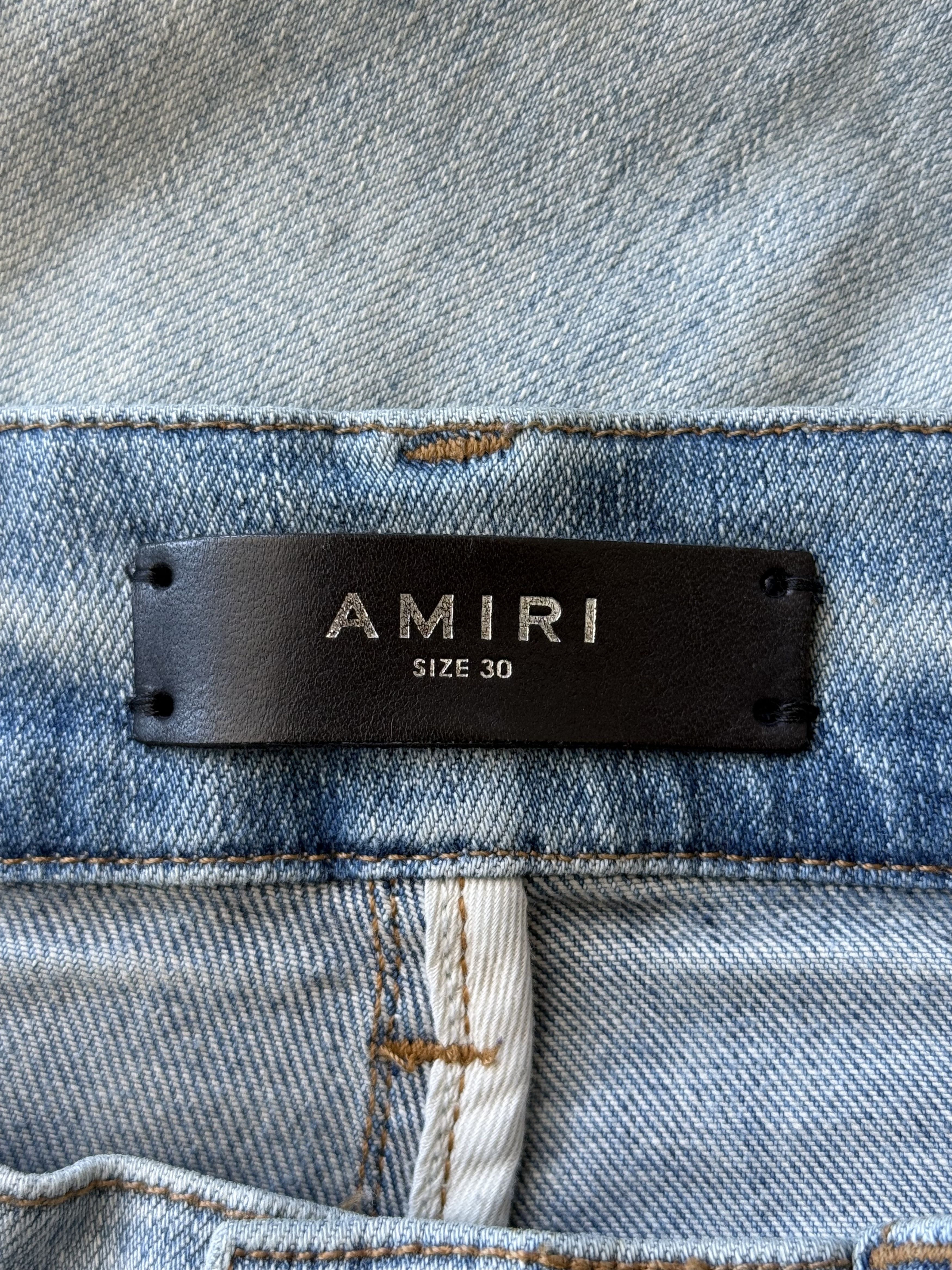 Amiri Amiri Clay Indigo Multicolor Bandana Patch Thrasher Jeans Size US 30 / EU 46 - 3 Thumbnail