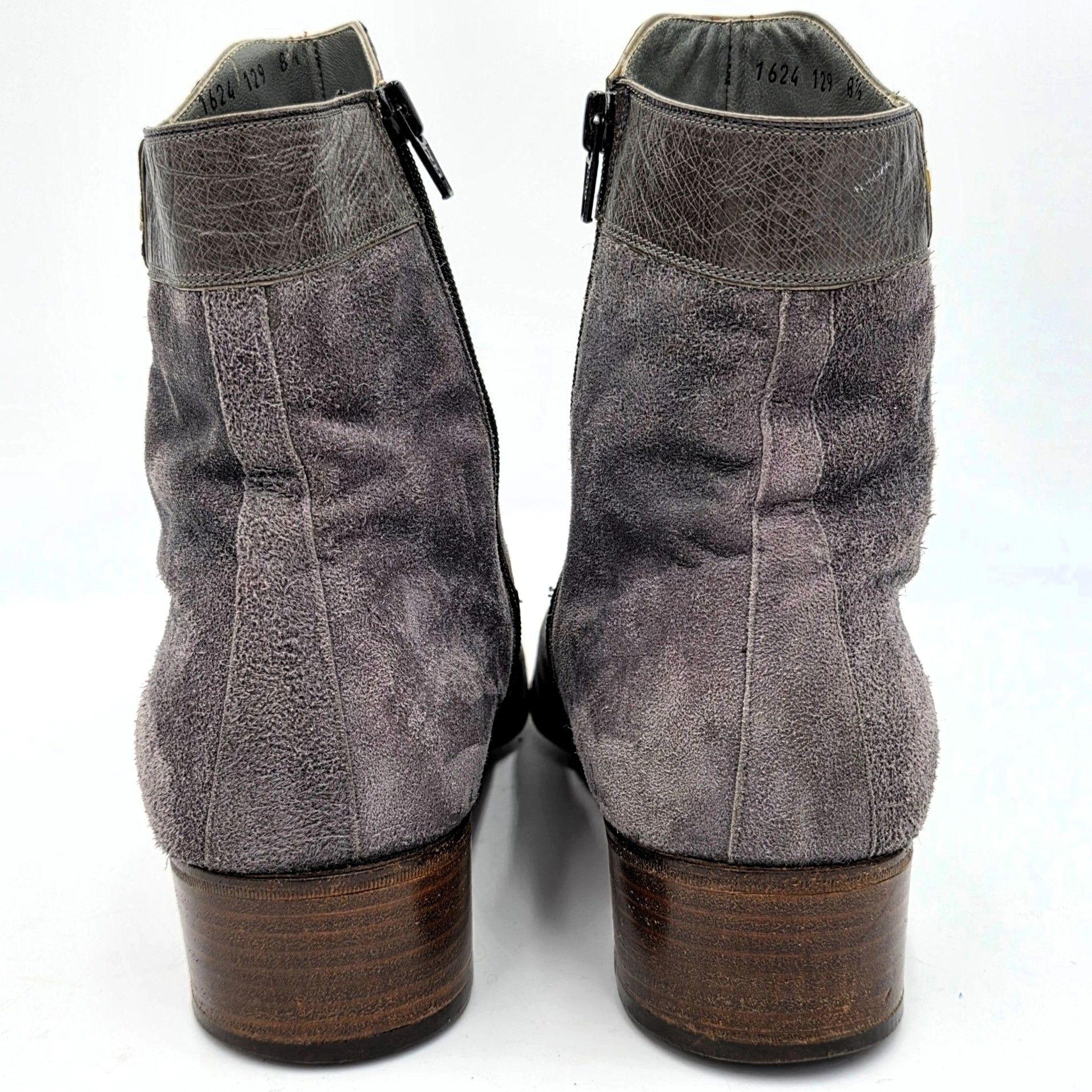 Mauri Vintage Mauri Exotic Ostrich and Suede Gray Dress Shoes Mens Size US 8.5 / EU 41-42 - 6 Thumbnail