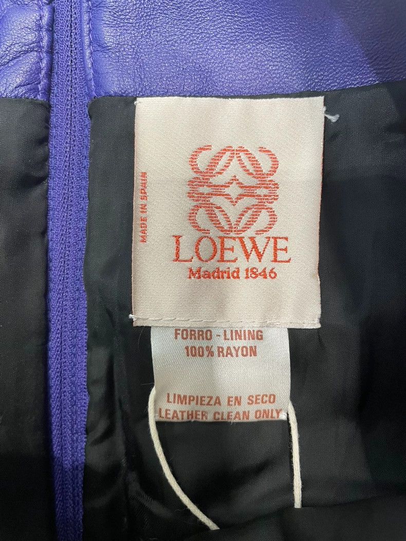 Loewe LOEWE Purple leather half-length skirt Size 27" / US 4 / IT 40 - 4 Thumbnail