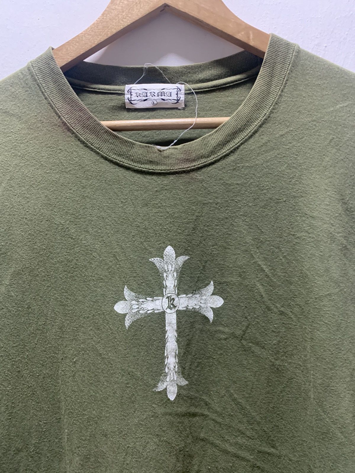 If Six Was Nine Vintage karma cross logo Long Sleeve Size US L / EU 52-54 / 3 - 3 Thumbnail