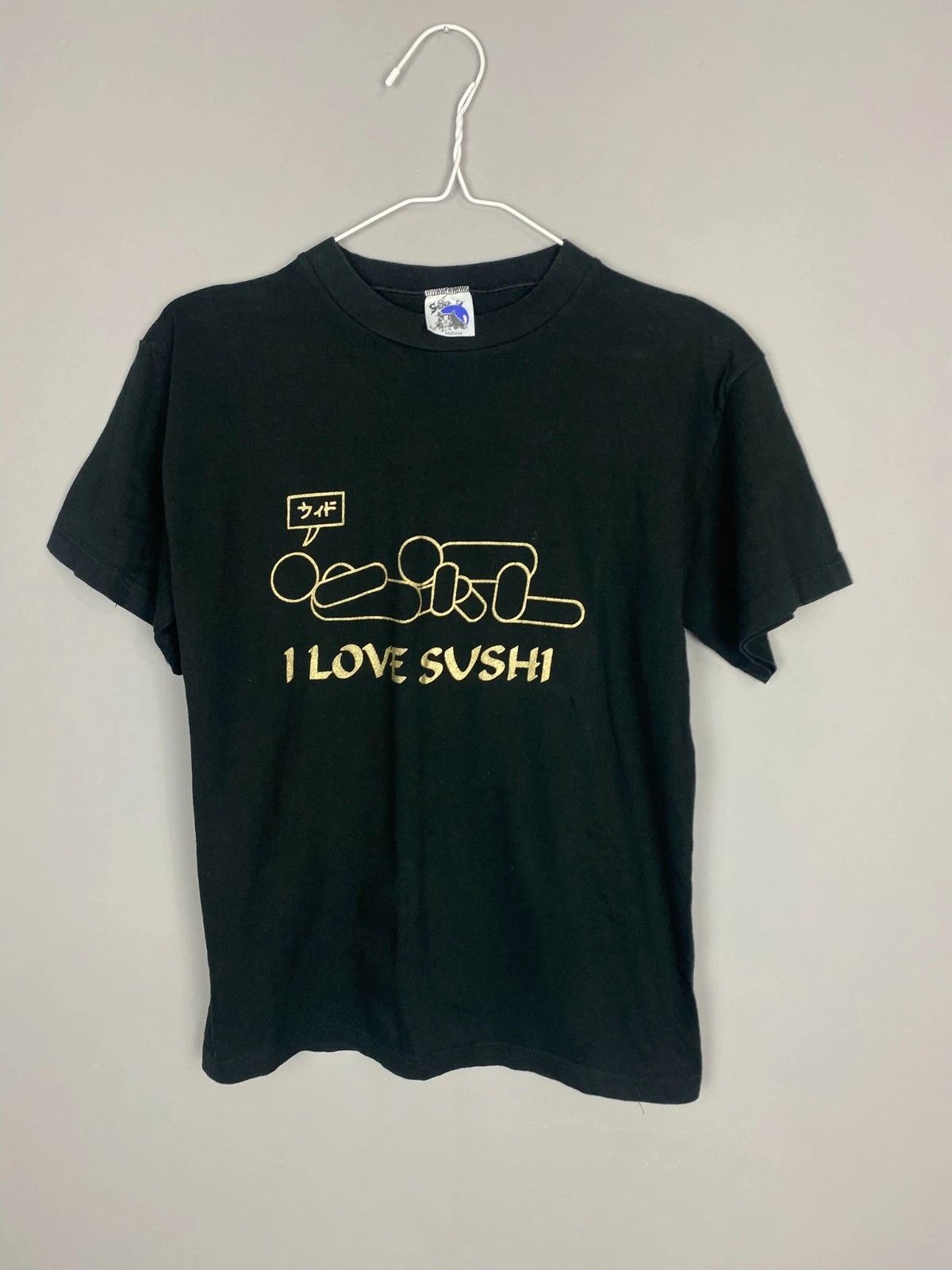 Other I Love Sushi Tee T-Shirt Tee Humor Vintage 00s, Black, M Size US S / EU 44-46 / 1 - 1 Thumbnail