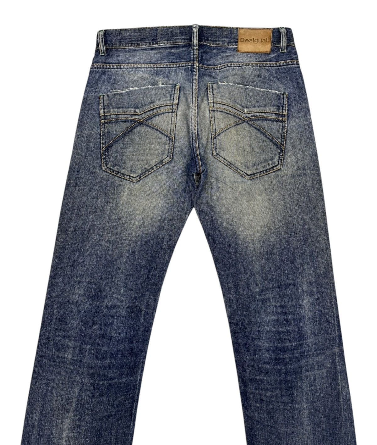 Desigual × Hysteric Glamour × If Six Was Nine 🔥DESIGUAL SLIM DISTRESSED DENIM JEANS ROCKSTAR DENIM Size US 31 - 6 Thumbnail