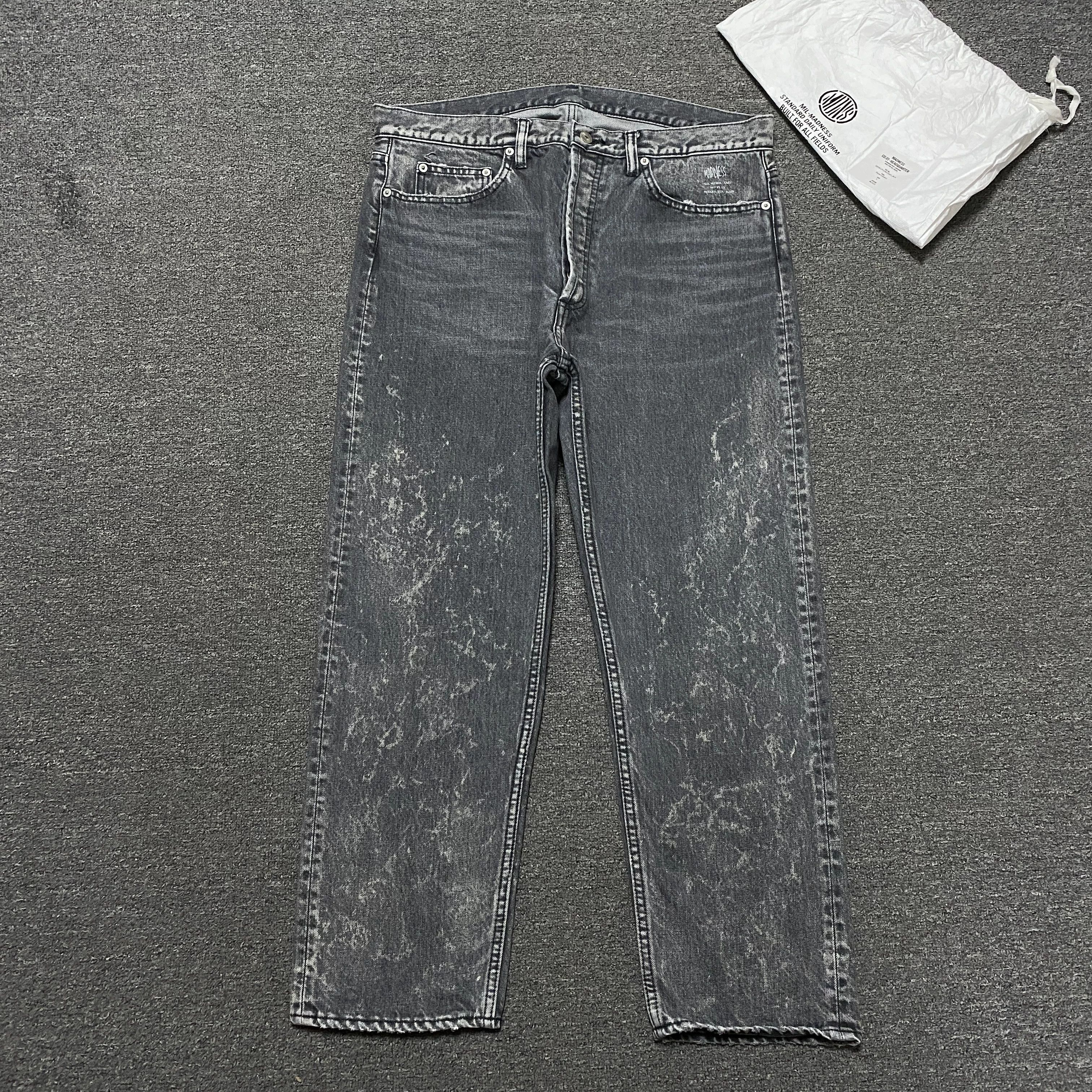 Madness MADNESS 22AW Japanese Snow Wash Jeans Size US 35 - 1 Thumbnail