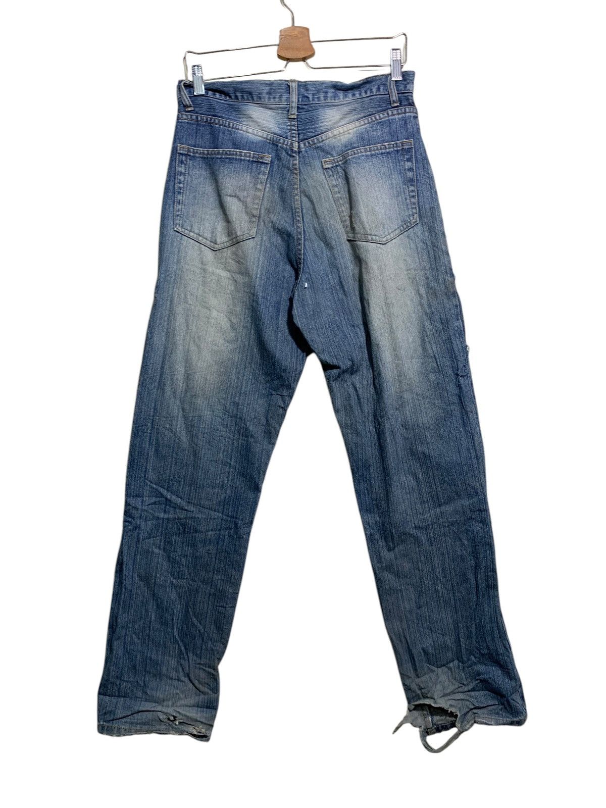 Japanese Brand 🔥DISTRESSED DENIM MICKEY PATCHERS W32 Size US 32 / EU 48 - 5 Thumbnail