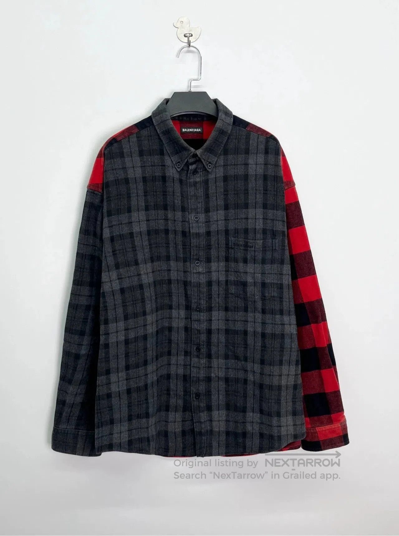 Other Balenciaga Check Flannel Logo Shirt Jacket. Size US M / EU 48-50 / 2 - 1 Thumbnail