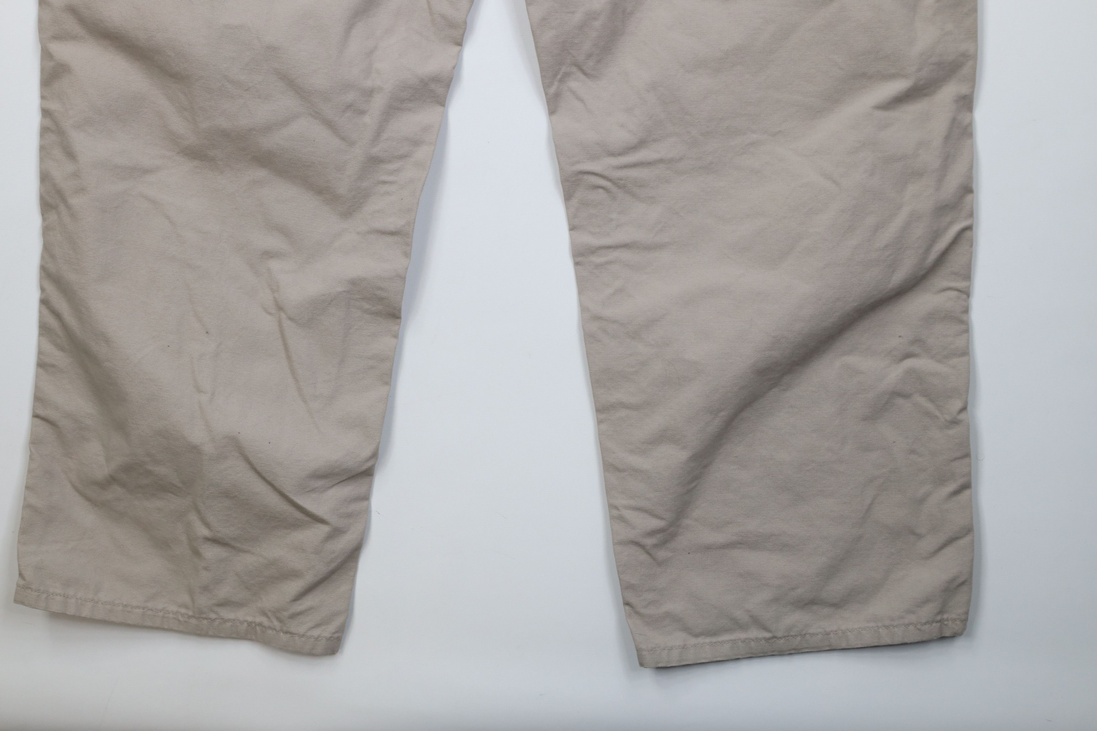 Carhartt Vintage Y2K Carhartt Wide Leg Dungaree Pants Tan Khaki Size US 44 / EU 60 - 13 Thumbnail