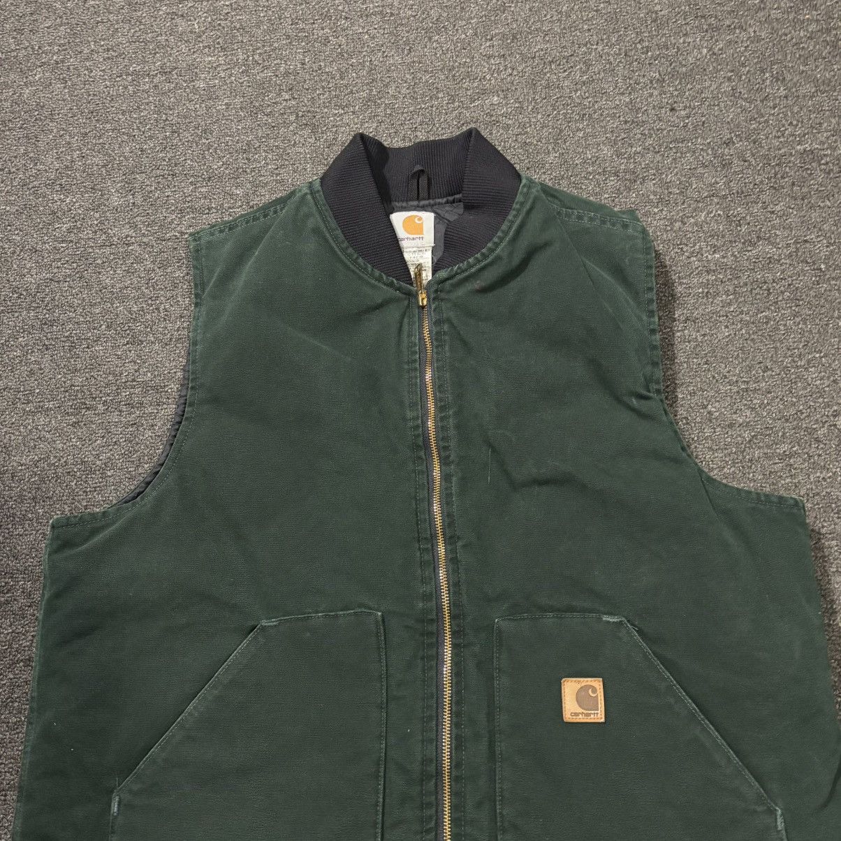 Carhartt Vintage Carhartt Vest Spruce Green Quilted XL V02 SPC 90s Size US XL / EU 56 / 4 - 5 Thumbnail