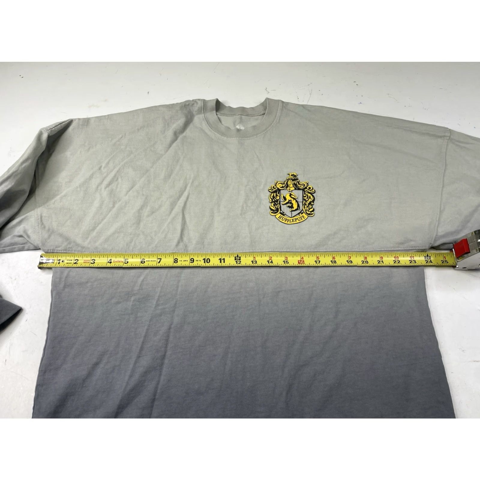 Vintage Harry Potter Spirit Jersey Grey Unisex Medium Hufflepuff Long Sleeve Ombre Shirt Size M / US 6-8 / IT 42-44 - 5 Thumbnail